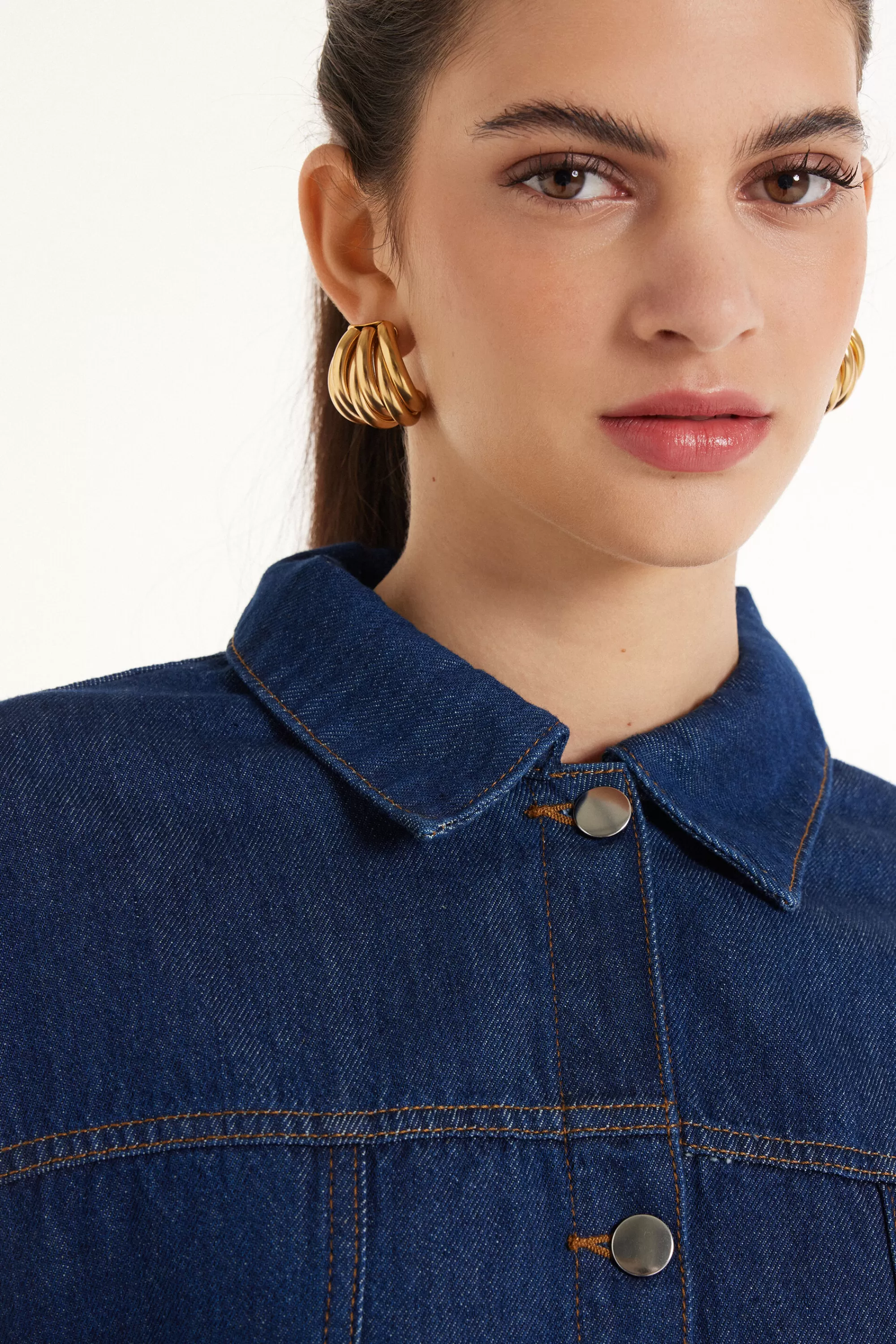 Best Giacca Manica Lunga In Denim Delavé - Giacche E Blazer - Donna | Giacche e Blazer | Felpe