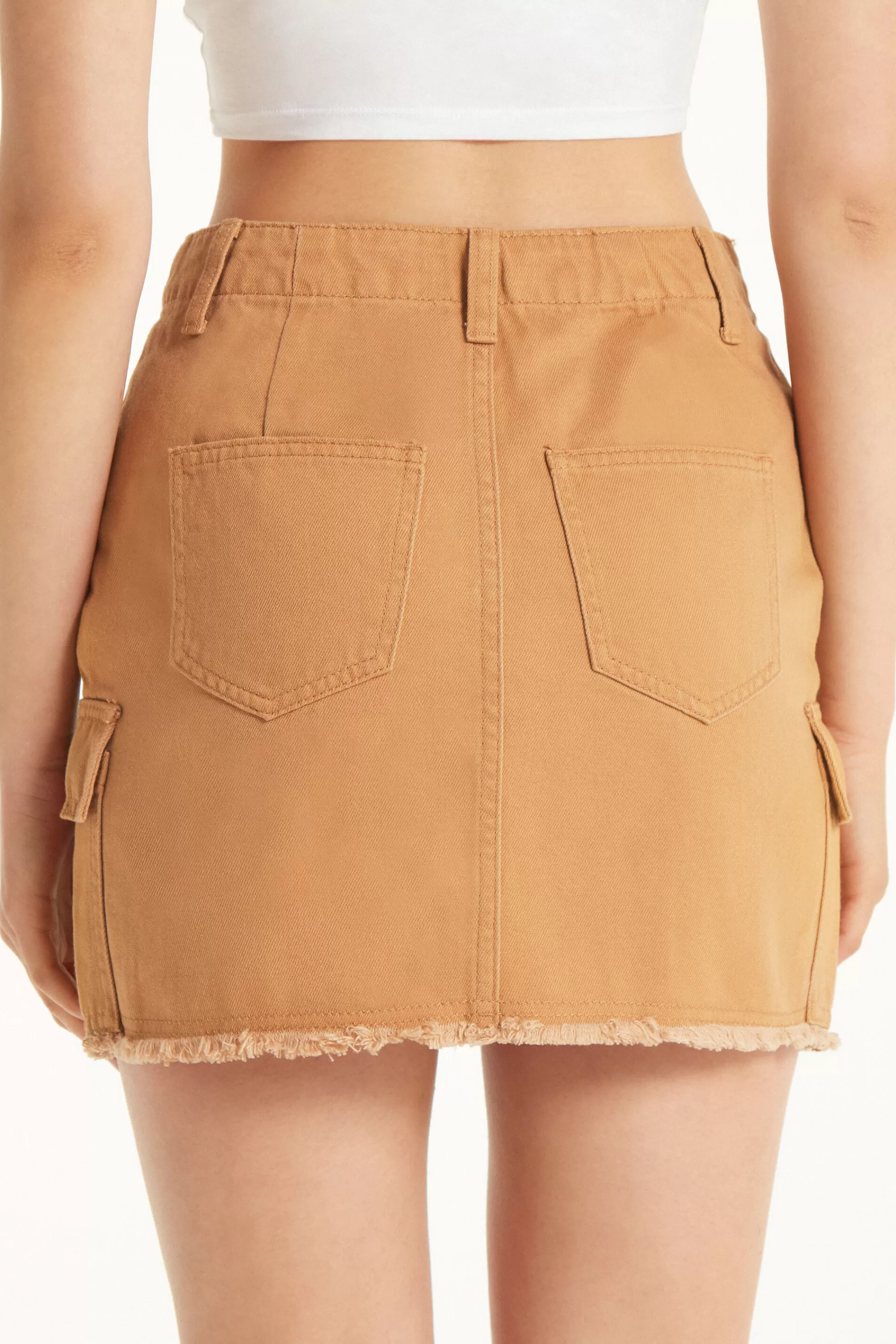 Discount Gonna Corta Denim Cargo - Gonne - Donna | Gonne