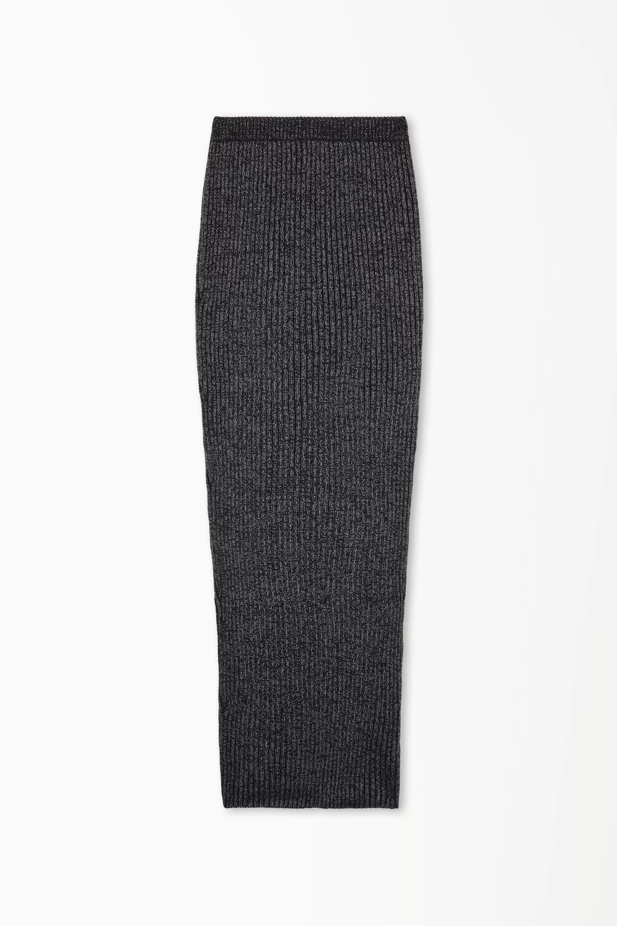 Online Gonna Lunga A Costine Tessuto Calato Laminato - Gonne - Donna | Gonne