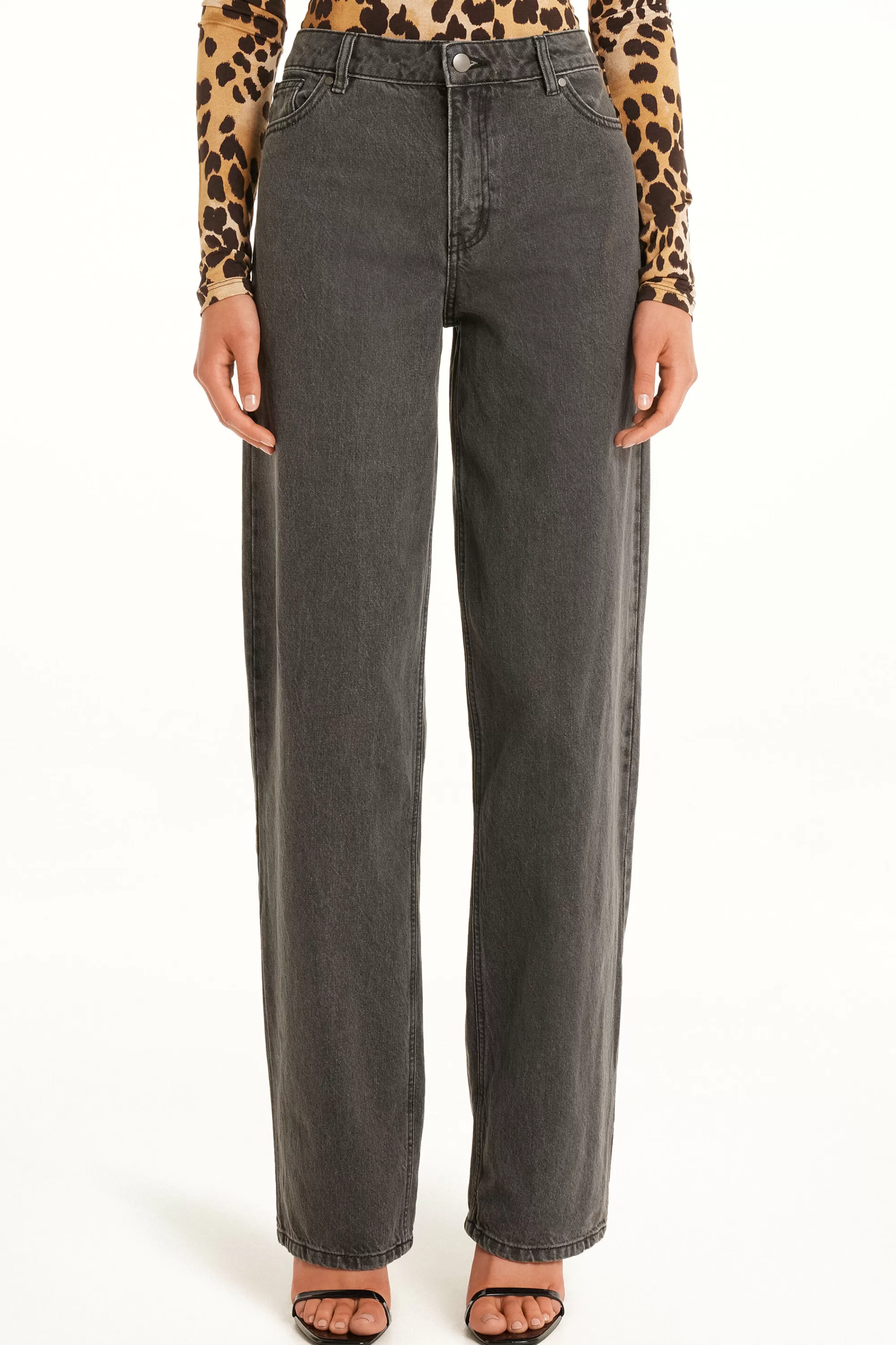 Store Jeans Dritto Con Tasche - Pantaloni - Donna | Jeans | Pantaloni