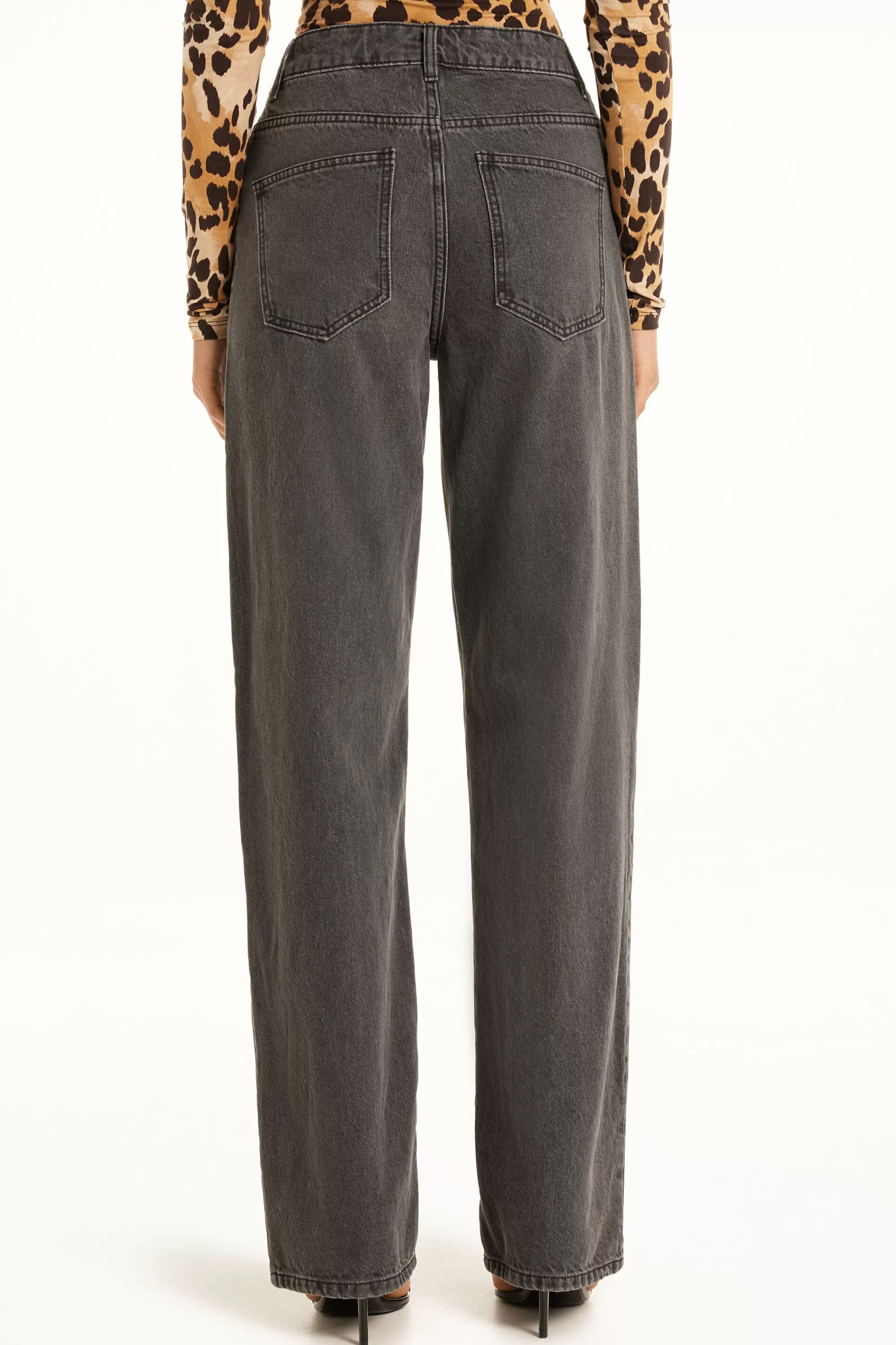 Store Jeans Dritto Con Tasche - Pantaloni - Donna | Jeans | Pantaloni