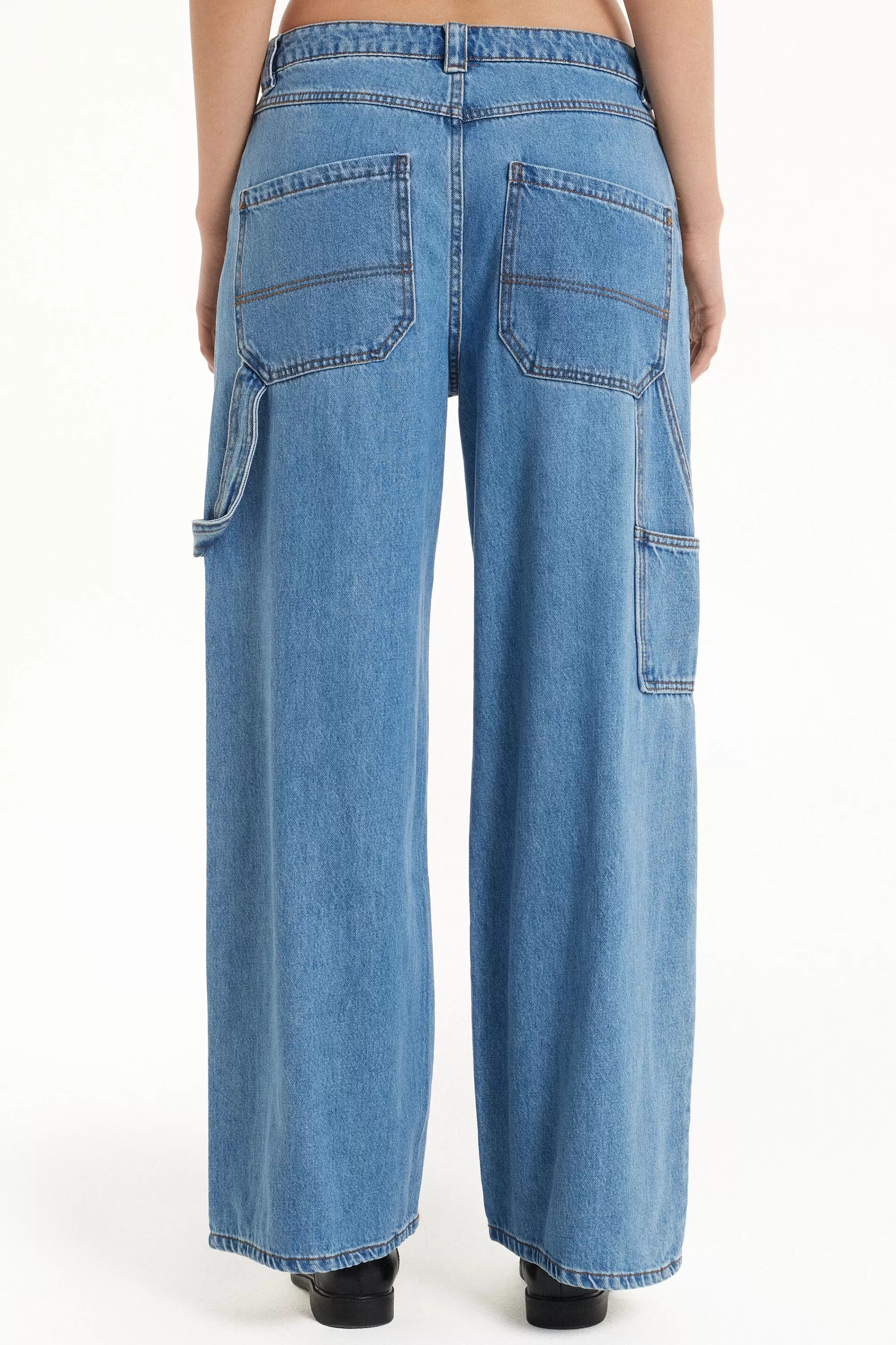 Hot Jeans Lunghi Ampi Cargo - Pantaloni - Donna | Jeans | Pantaloni