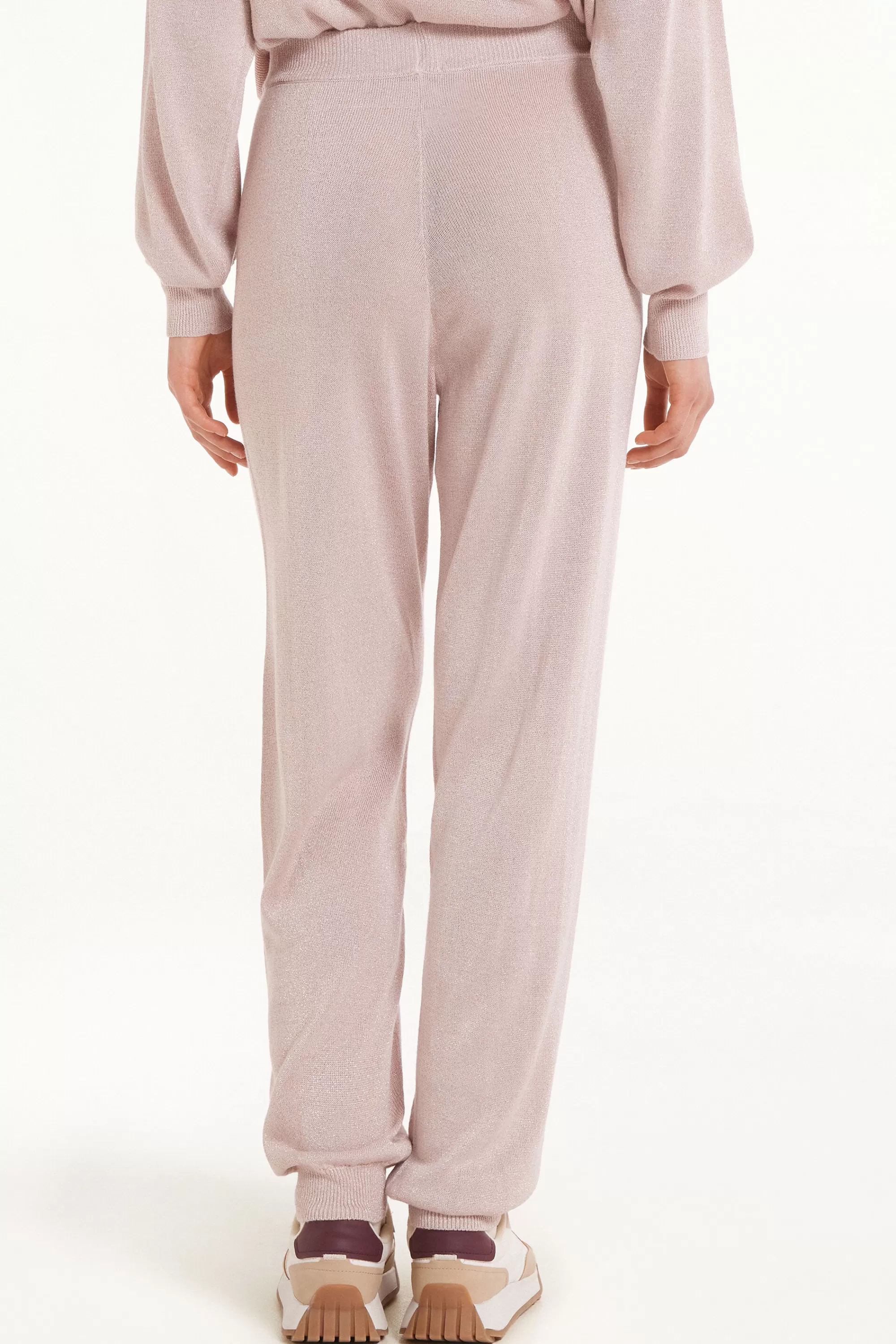 Clearance Jogger A Vita Alta Con Polsino Tessuto Laminato - Tute - Donna | Tute | Pantaloni