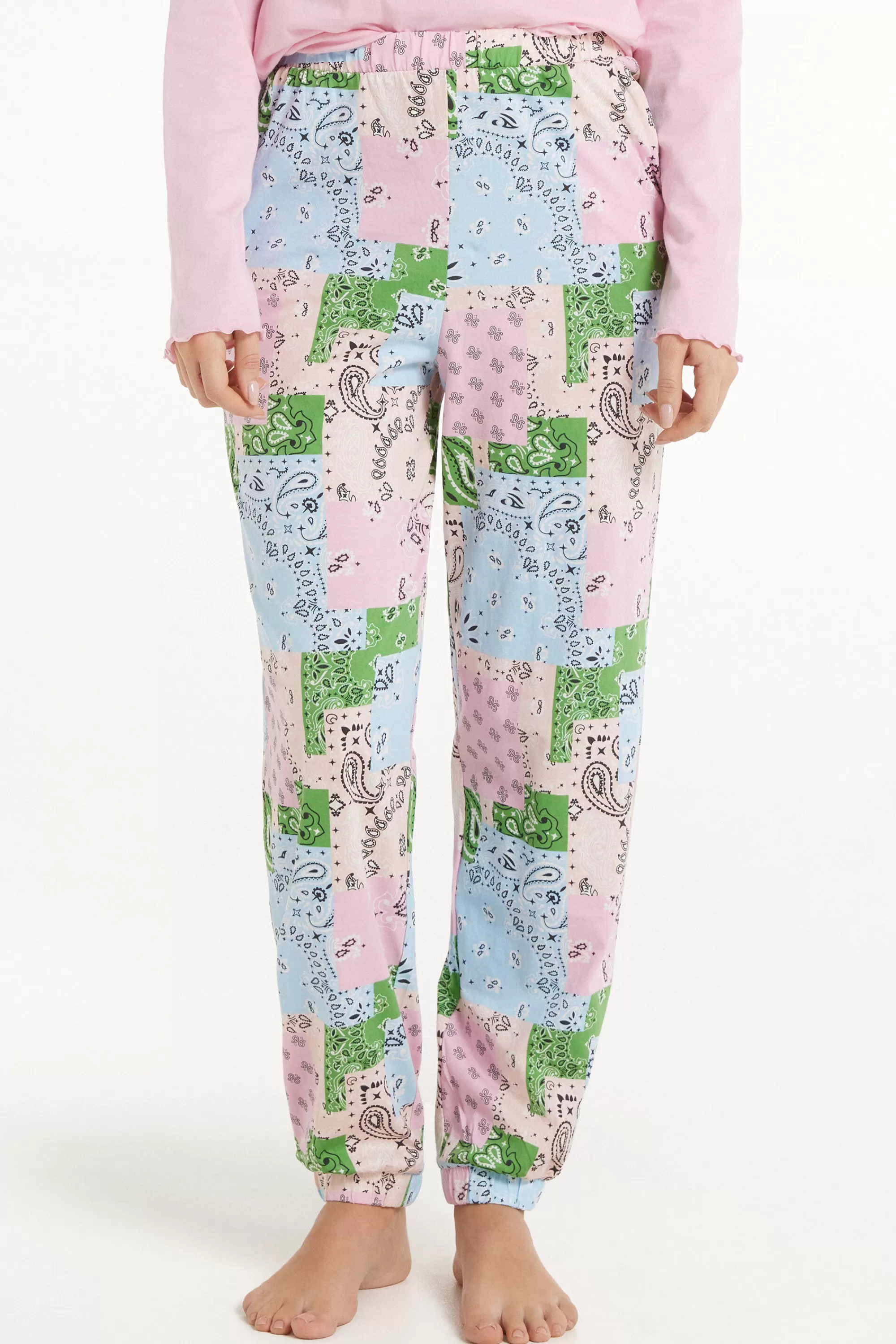 Flash Sale Jogger In Cotone Stampato - Pigiami Combinabili - Donna | Pigiami combinabili