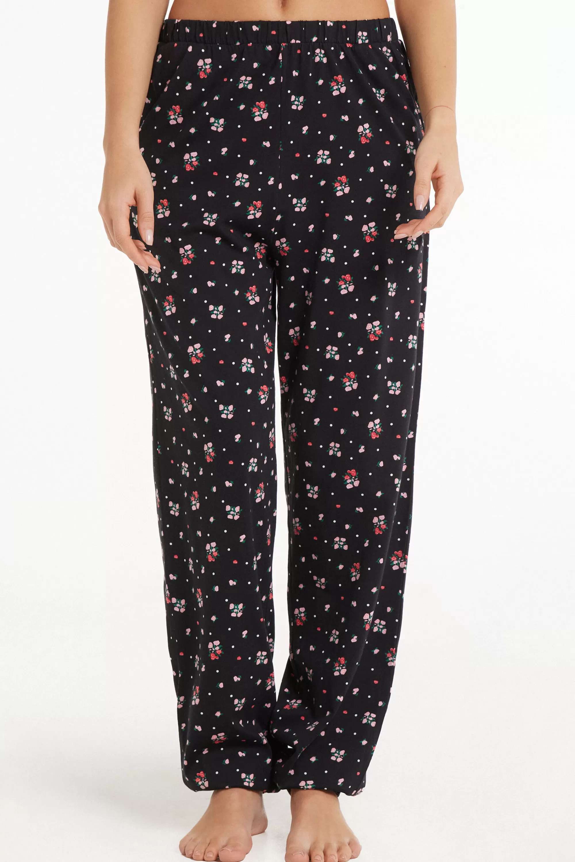 Sale Jogger In Cotone Stampato - Pigiami Combinabili - Donna | Pigiami combinabili