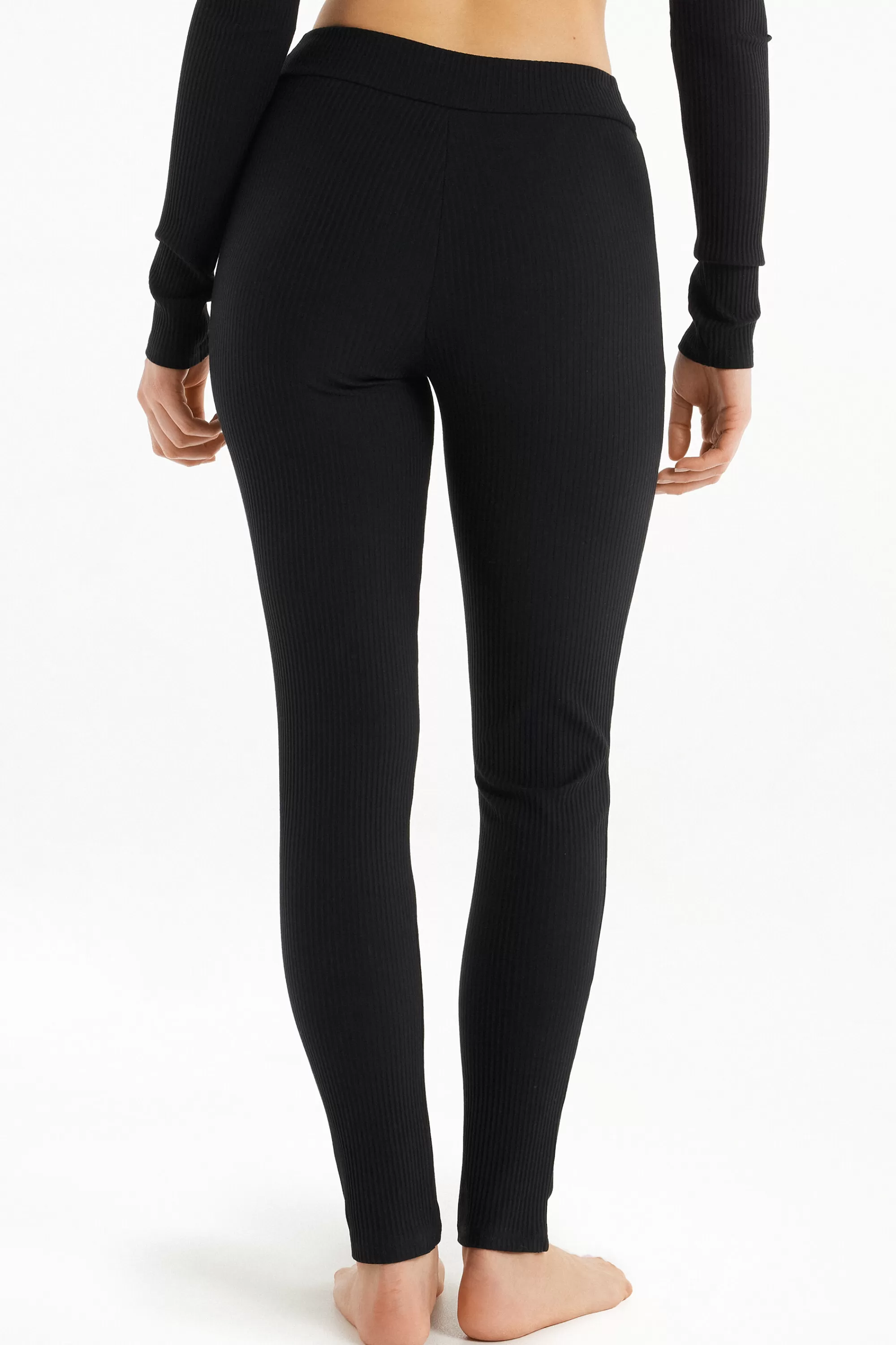 Best Sale Leggings A Costine Con Taglio A V - Pantaloni - Donna | Joggers e Leggings | Collezione Fitness