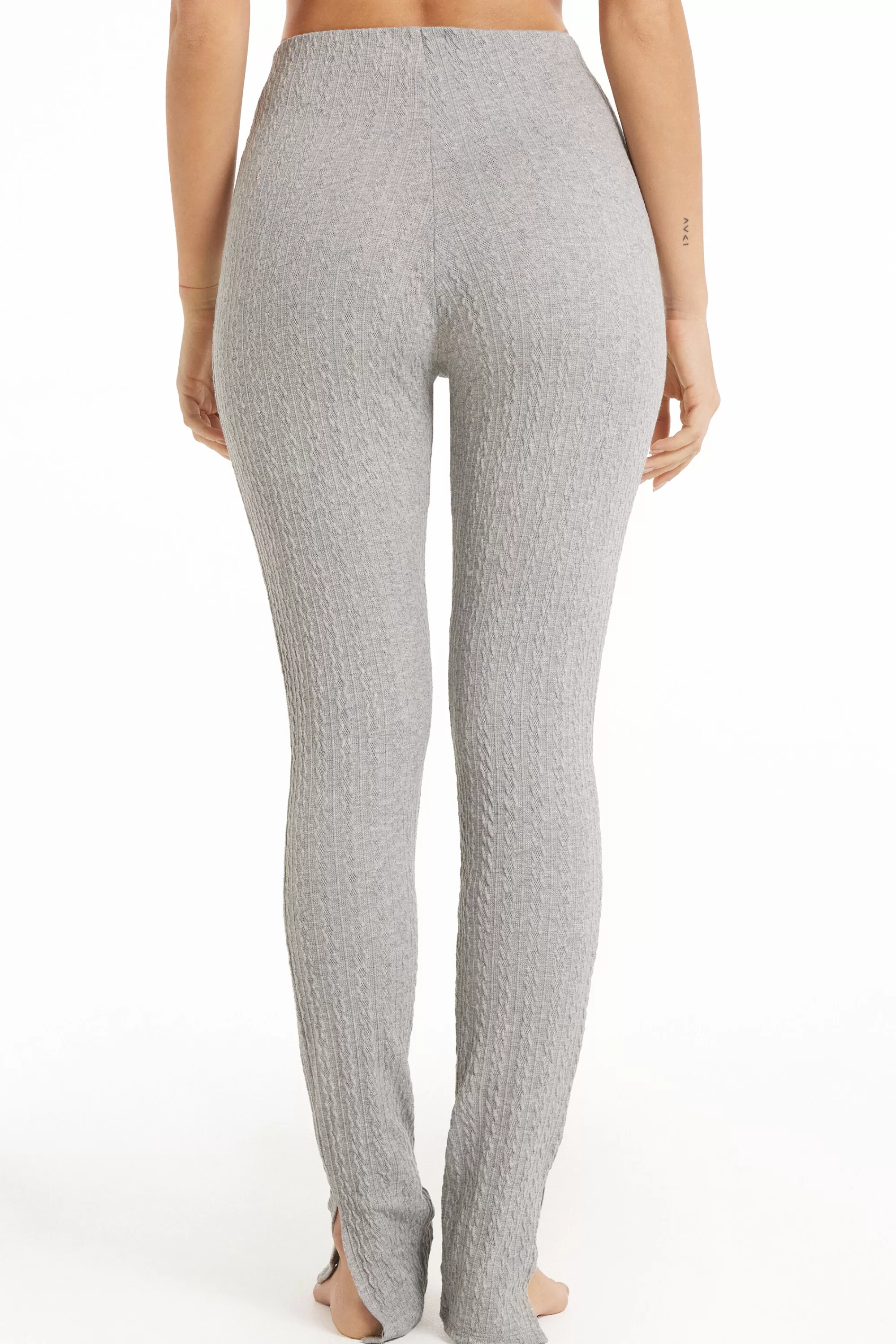 Hot Leggings A Costine Effetto Treccia - Pigiami Combinabili - Donna | Pigiami combinabili