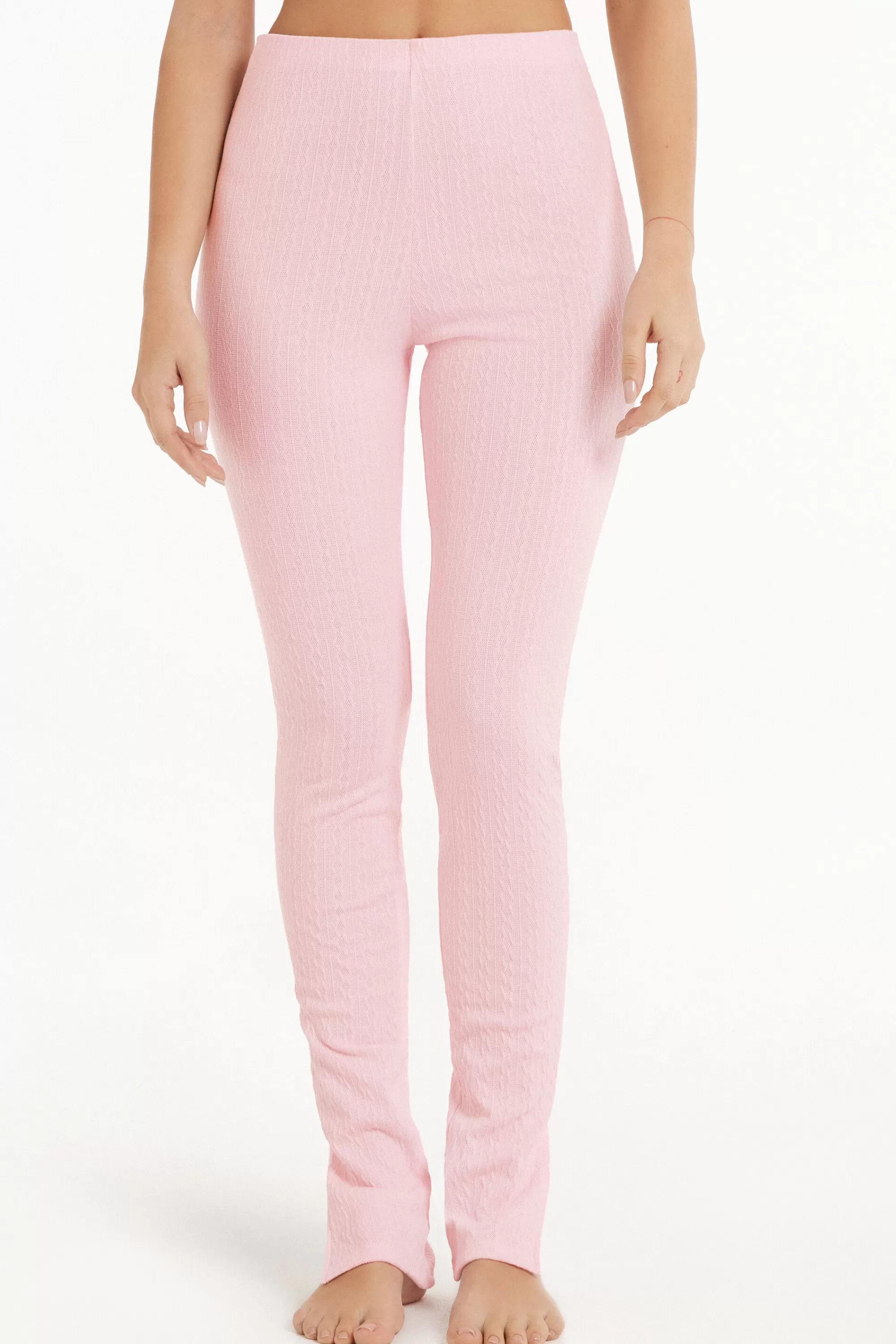 Online Leggings A Costine Effetto Treccia - Pigiami Combinabili - Donna | Pigiami combinabili