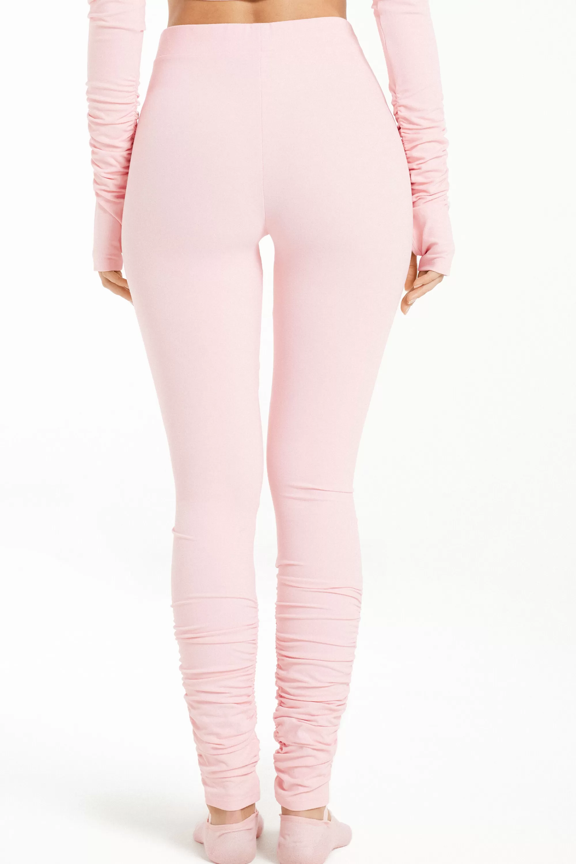 Cheap Leggings A Vita Alta Con Arriccio Microfibra Morbida - Pantaloni - Donna | Joggers e Leggings | Collezione Fitness