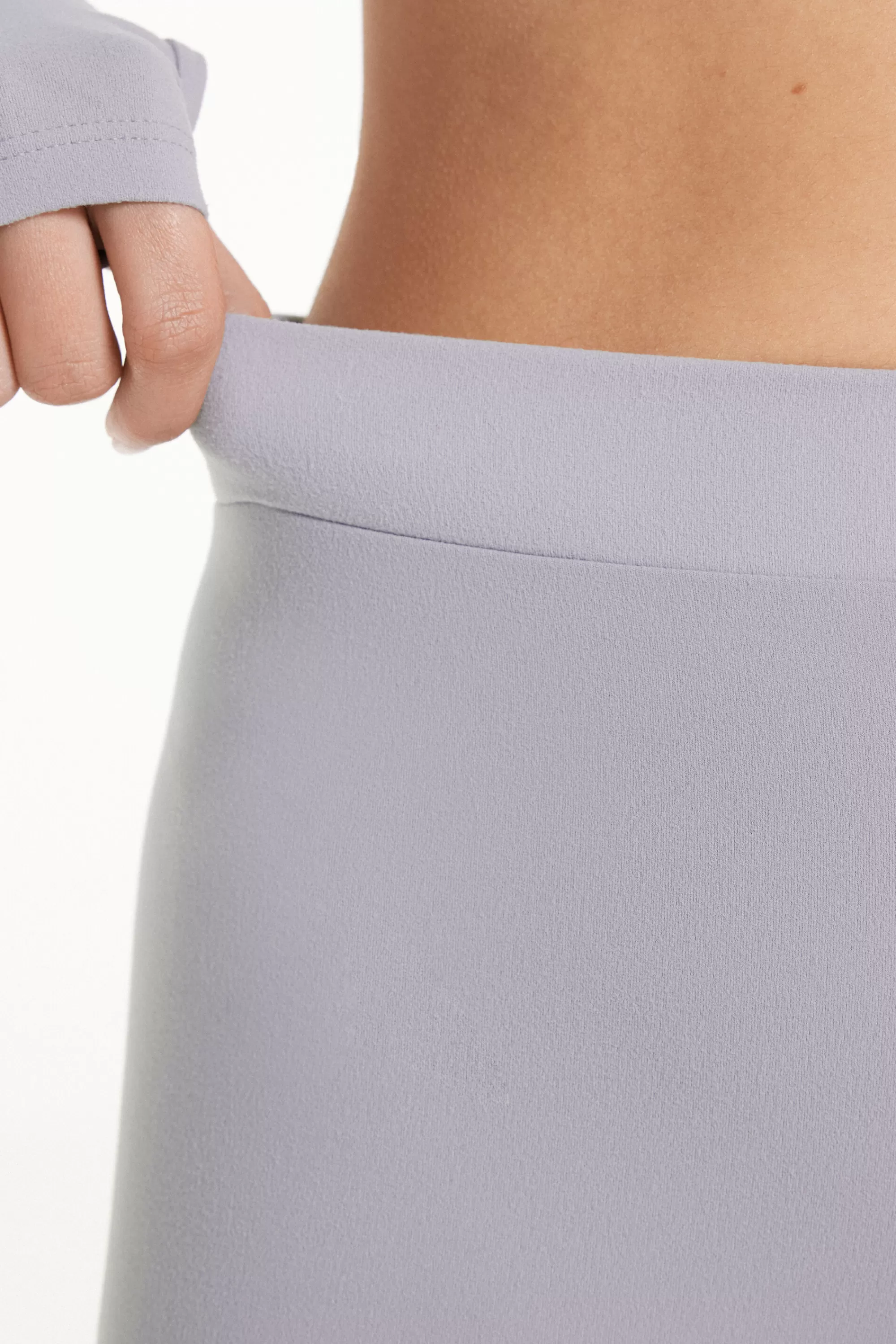 Discount Leggings A Vita Alta Con Arriccio Microfibra Morbida - Pantaloni - Donna | Joggers e Leggings | Collezione Fitness