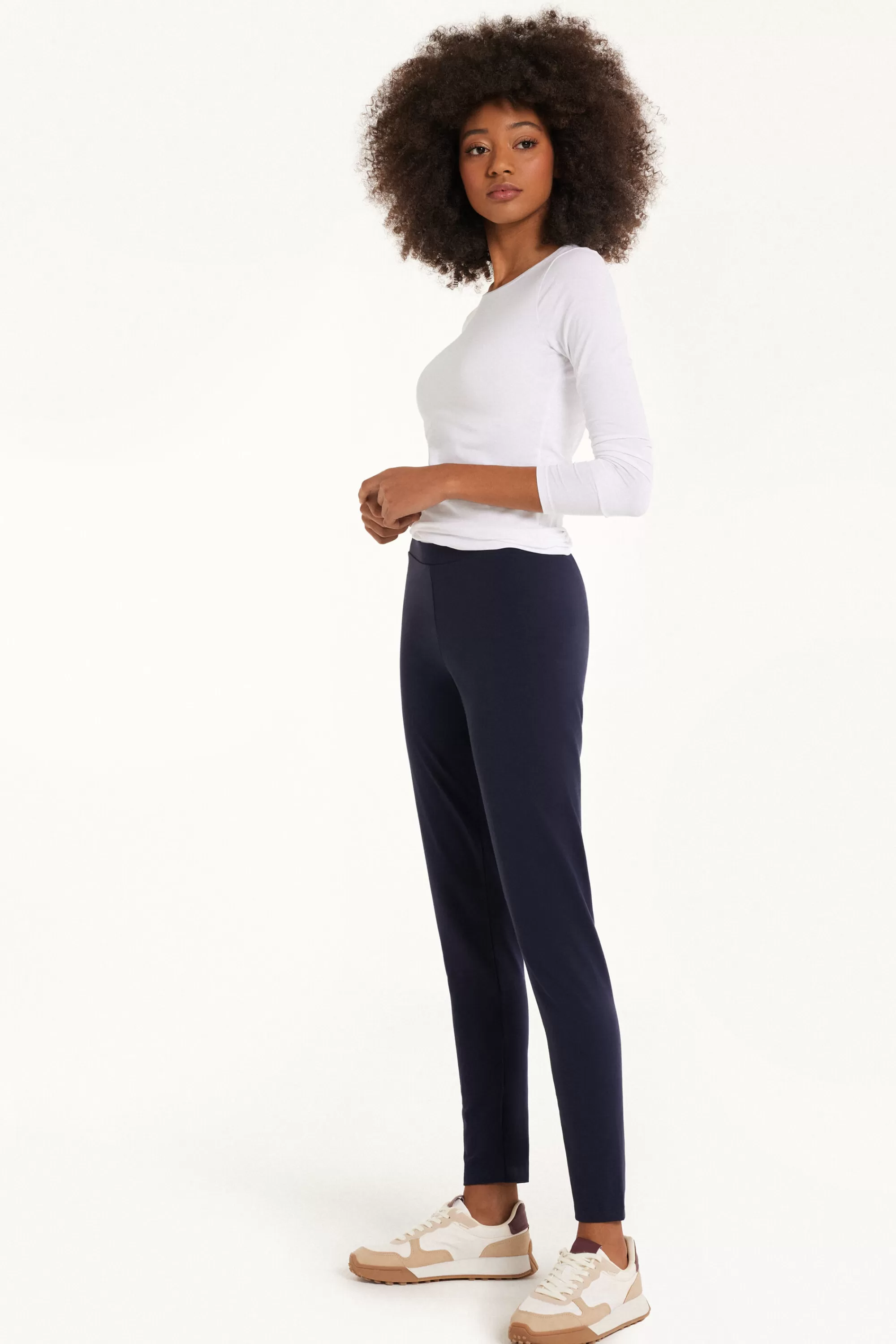 leggings_basic_in_cotone__leggings__donna__tezenis_147977.webp Discount Leggings Basic In Cotone - Leggings - Donna | Joggers e Leggings | Leggings