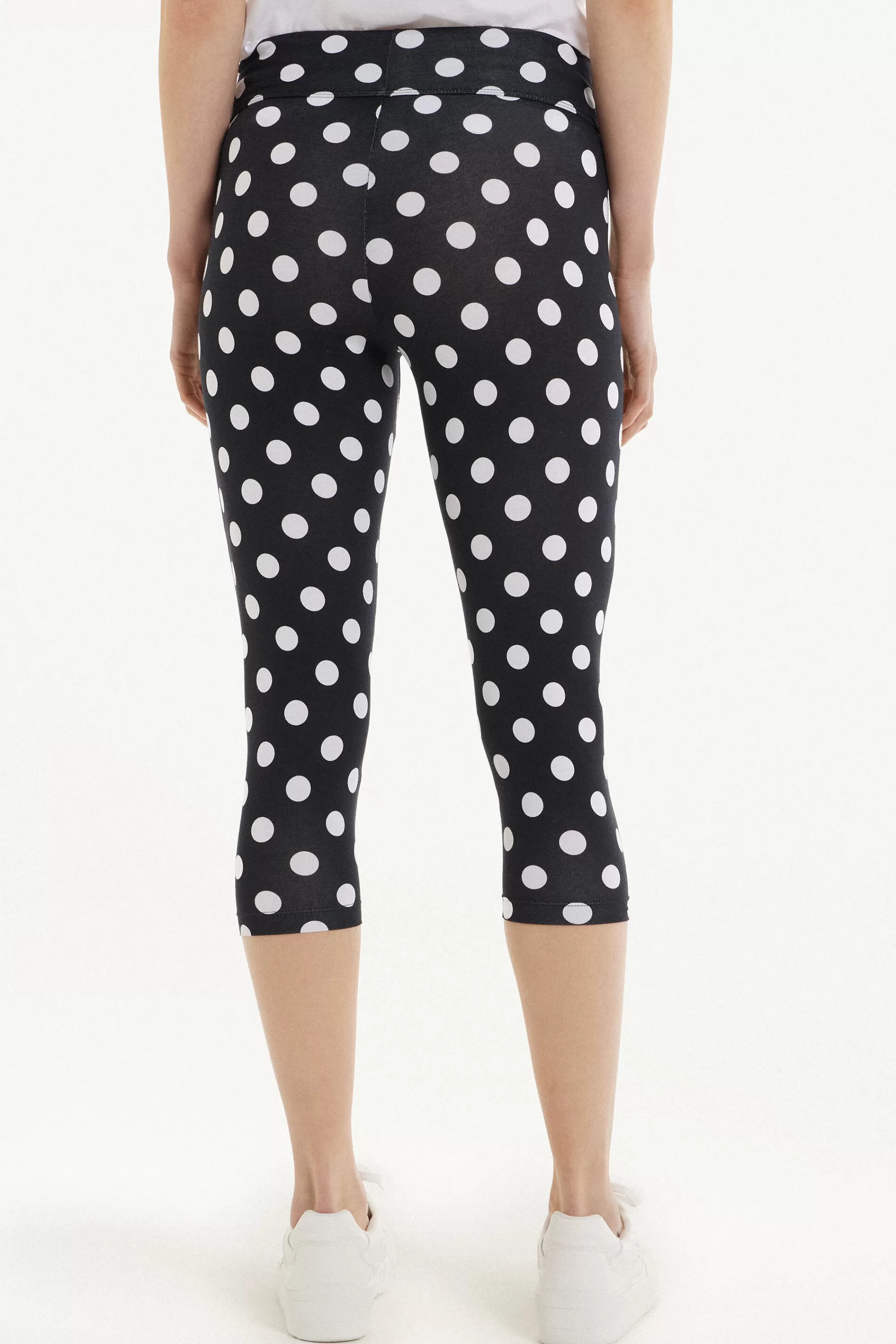 Cheap Leggings Capri In Cotone Stampato - Leggings - Donna | Leggings