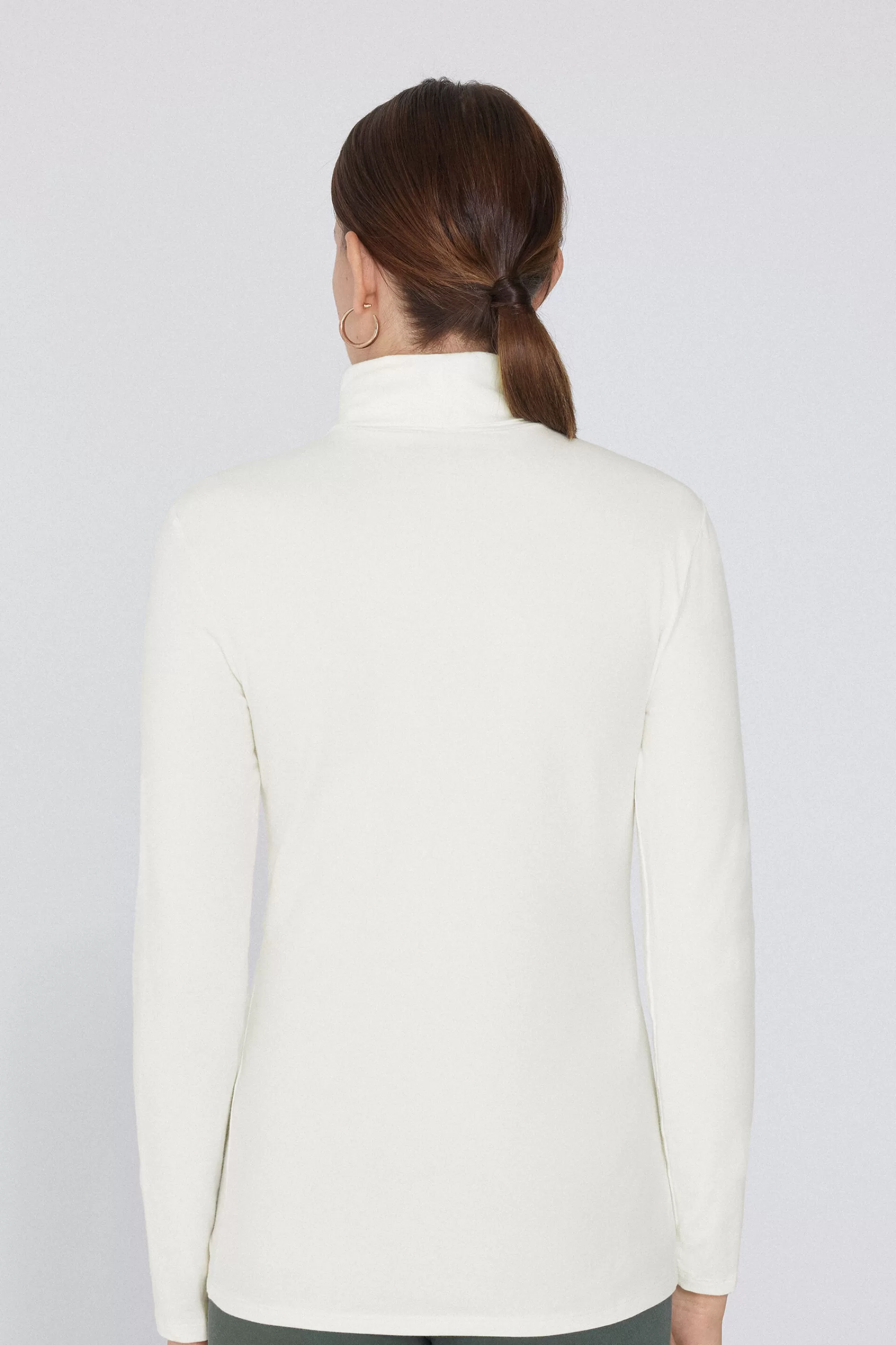 Clearance Maglia Collo Alto Cotone E Modal Termico - Maglie Maniche Lunghe - Donna | Maglie termiche | Maglie maniche lunghe