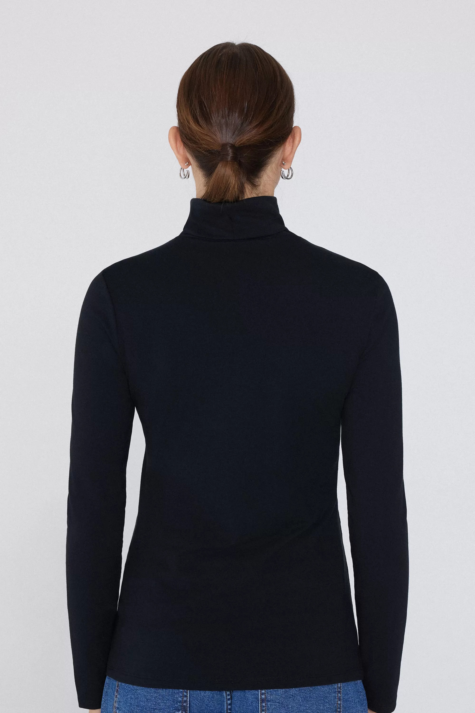 Clearance Maglia Collo Alto Cotone E Modal Termico - Maglie Maniche Lunghe - Donna | Maglie termiche | Maglie maniche lunghe