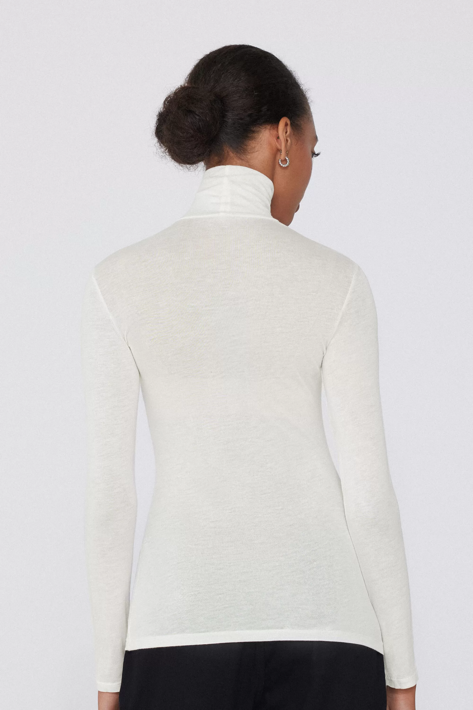 Best Sale Maglia Collo Alto In Viscosa E Lana Merino - Cardigan E Maglioni - Donna | Maglie termiche | Cardigan e Maglioni
