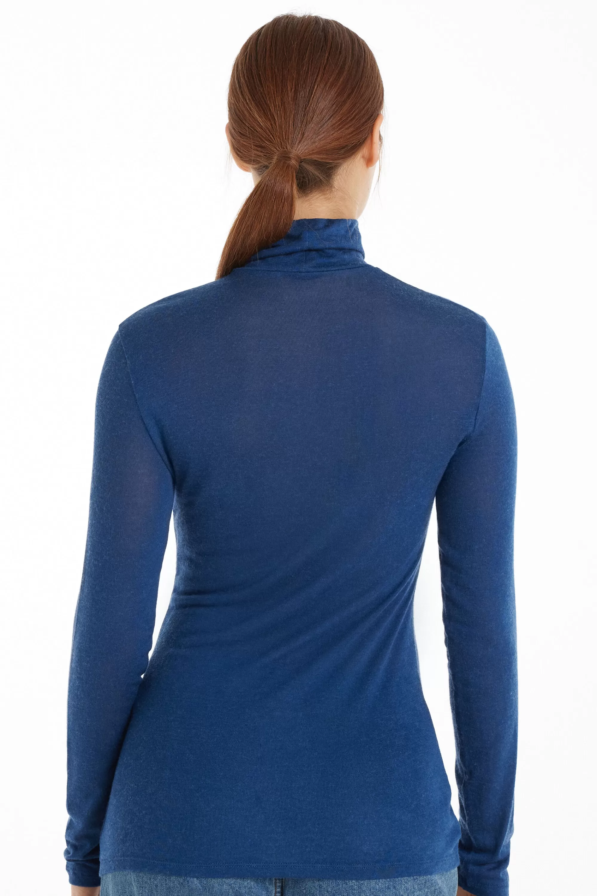 Shop Maglia Collo Alto In Viscosa E Lana Merino - Cardigan E Maglioni - Donna | Maglie termiche | Cardigan e Maglioni
