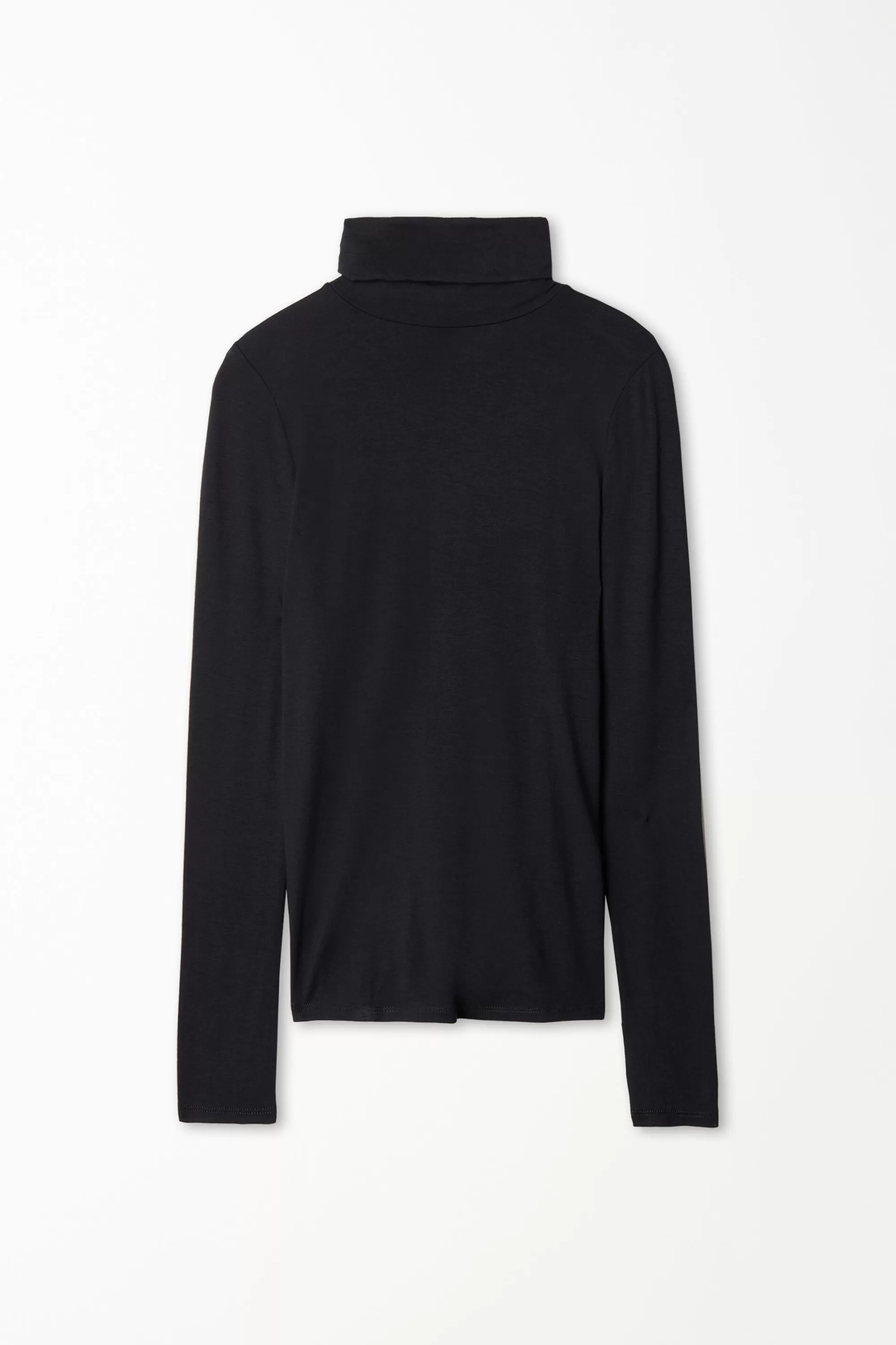 Flash Sale Maglia Collo Alto Maniche Lunghe In Viscosa - Maglie Maniche Lunghe - Donna | Maglie termiche | Maglie maniche lunghe