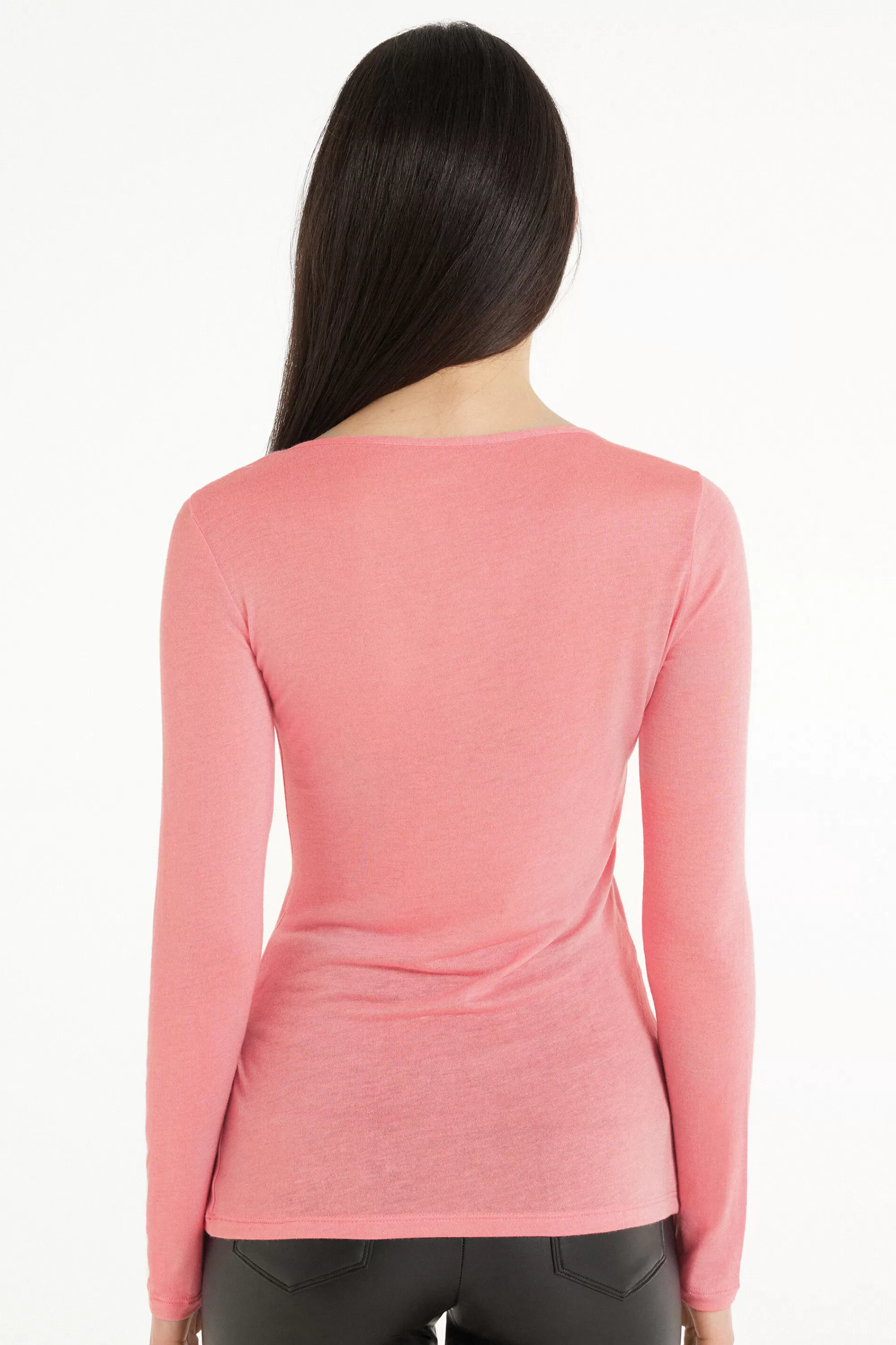 Shop Maglia Con Scollo A Barchetta In Viscosa E Lana Merino - Cardigan E Maglioni - Donna | Maglie termiche | Cardigan e Maglioni