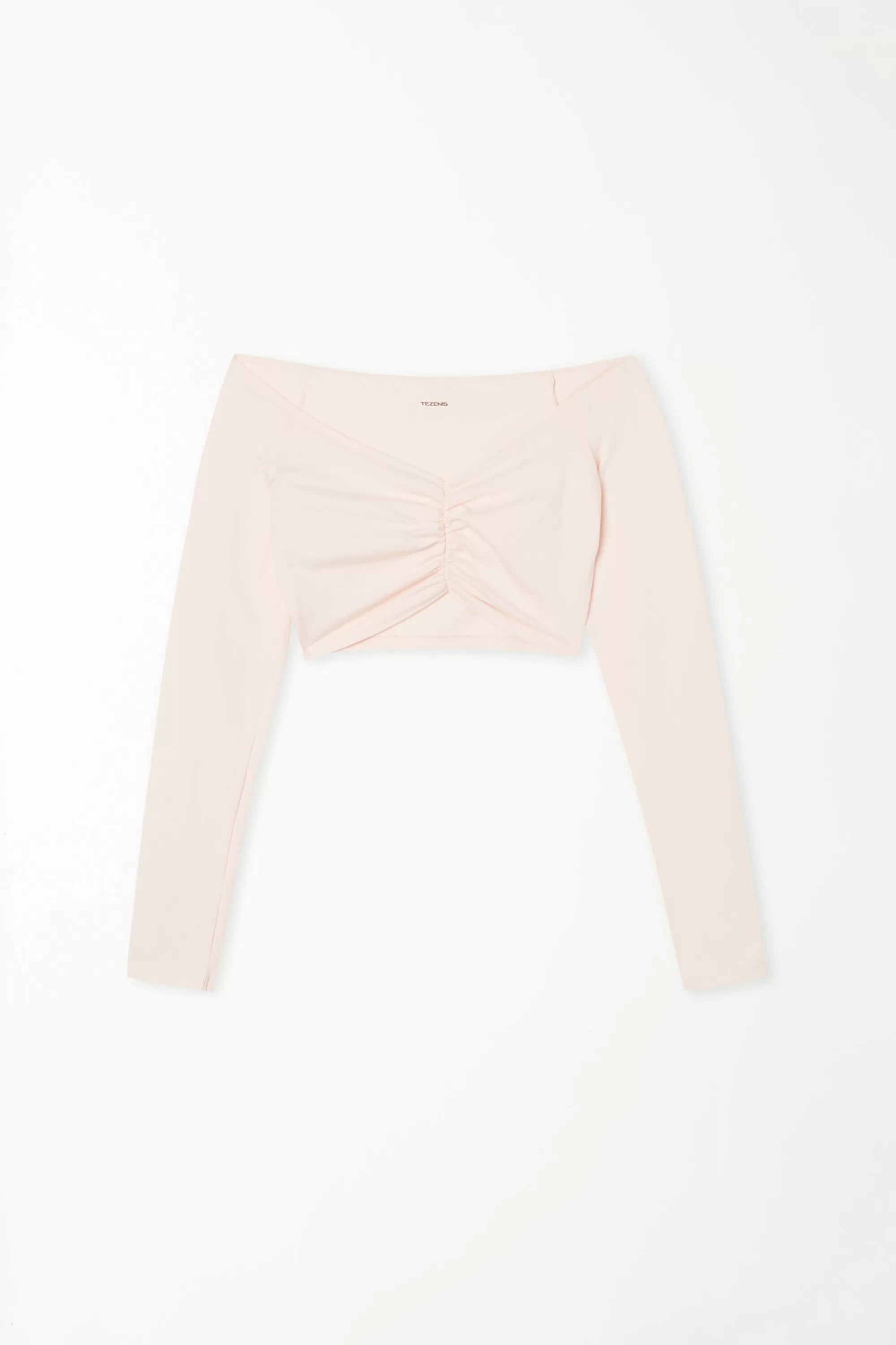 Fashion Maglia Corta Cotone Maniche Lunghe Spalle Scoperte - Maglie Maniche Lunghe - Donna | Maglie maniche lunghe