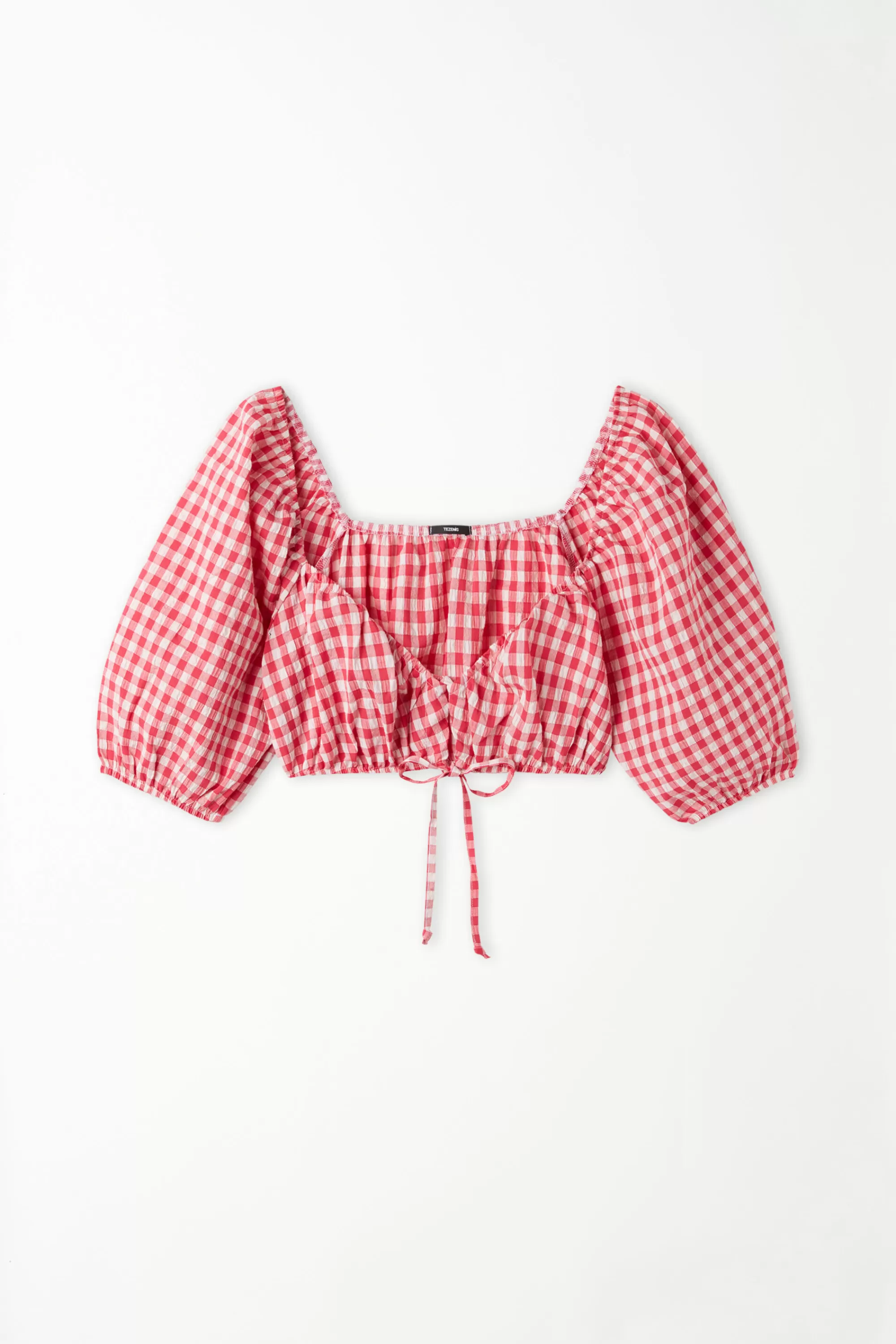 Sale Maglia Corta Mezza Manica Effetto Stropicciato - Magliette Maniche Corte - Donna | Magliette maniche corte