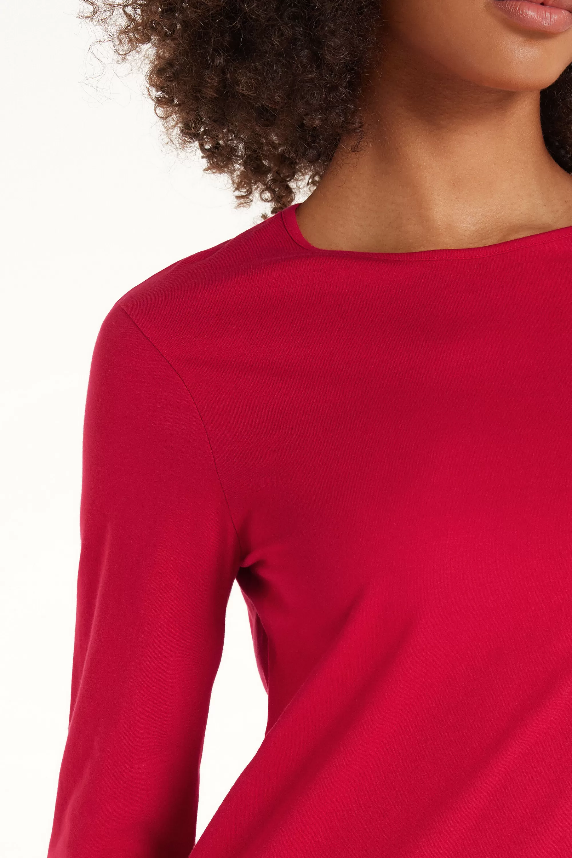 Outlet Maglia Cotone Manica Lunga Punto Bambola - Pigiami Combinabili - Donna | Maglie maniche lunghe | Pigiami combinabili