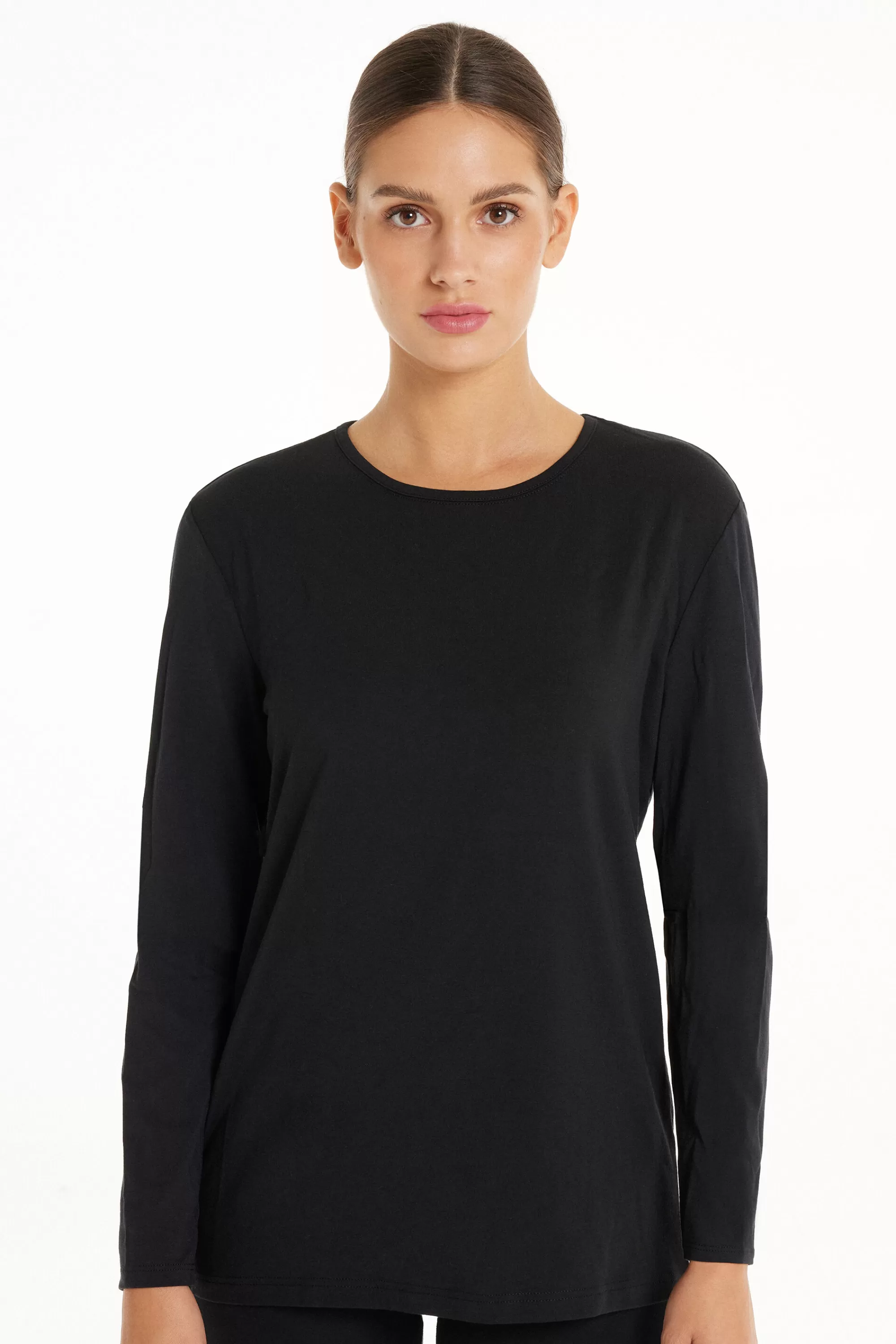 Best Maglia Girocollo Cotone E Modal Termico - Maglie Maniche Lunghe - Donna | Maglie termiche | Maglie maniche lunghe