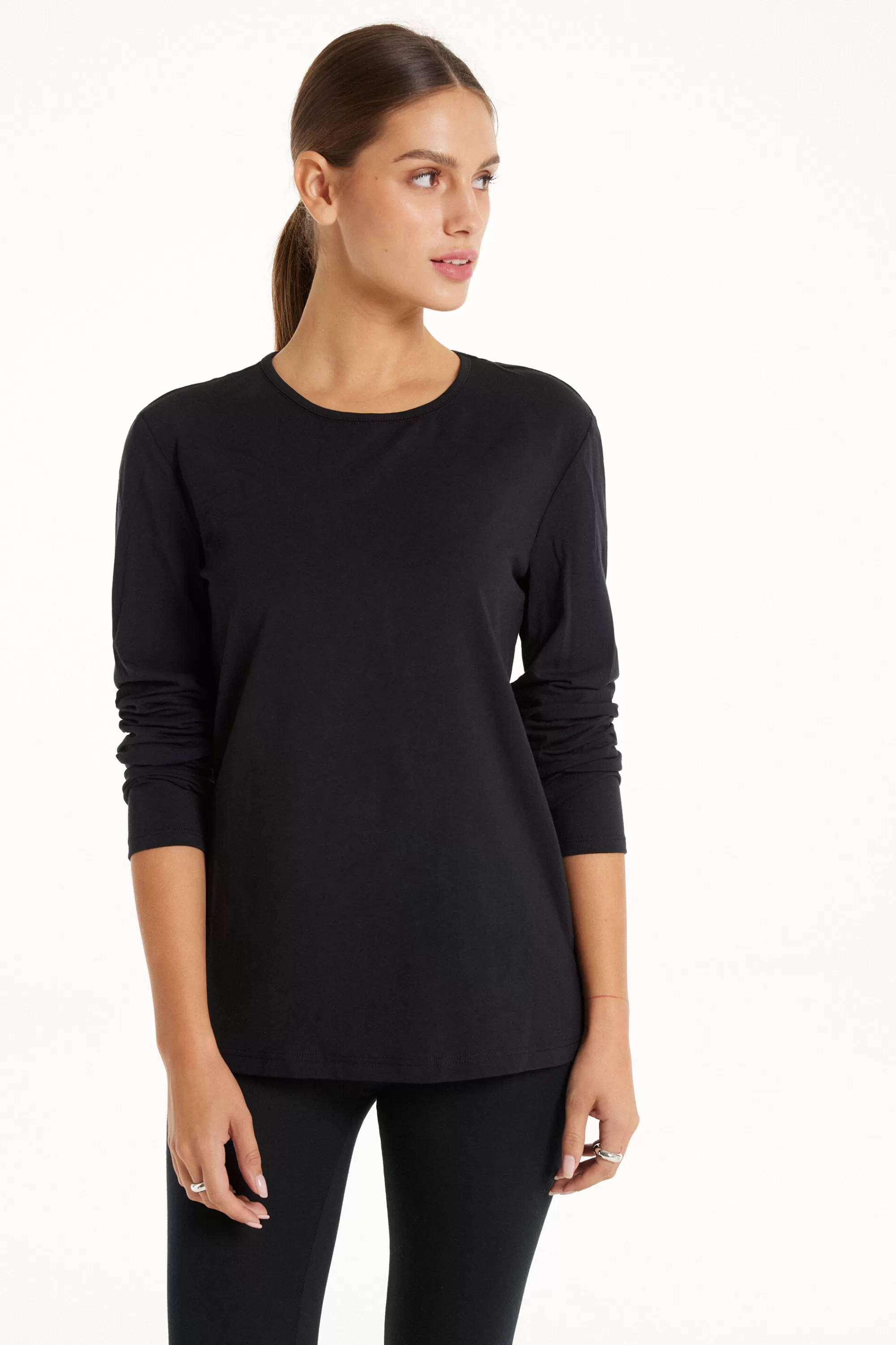 Best Maglia Girocollo Cotone E Modal Termico - Maglie Maniche Lunghe - Donna | Maglie termiche | Maglie maniche lunghe