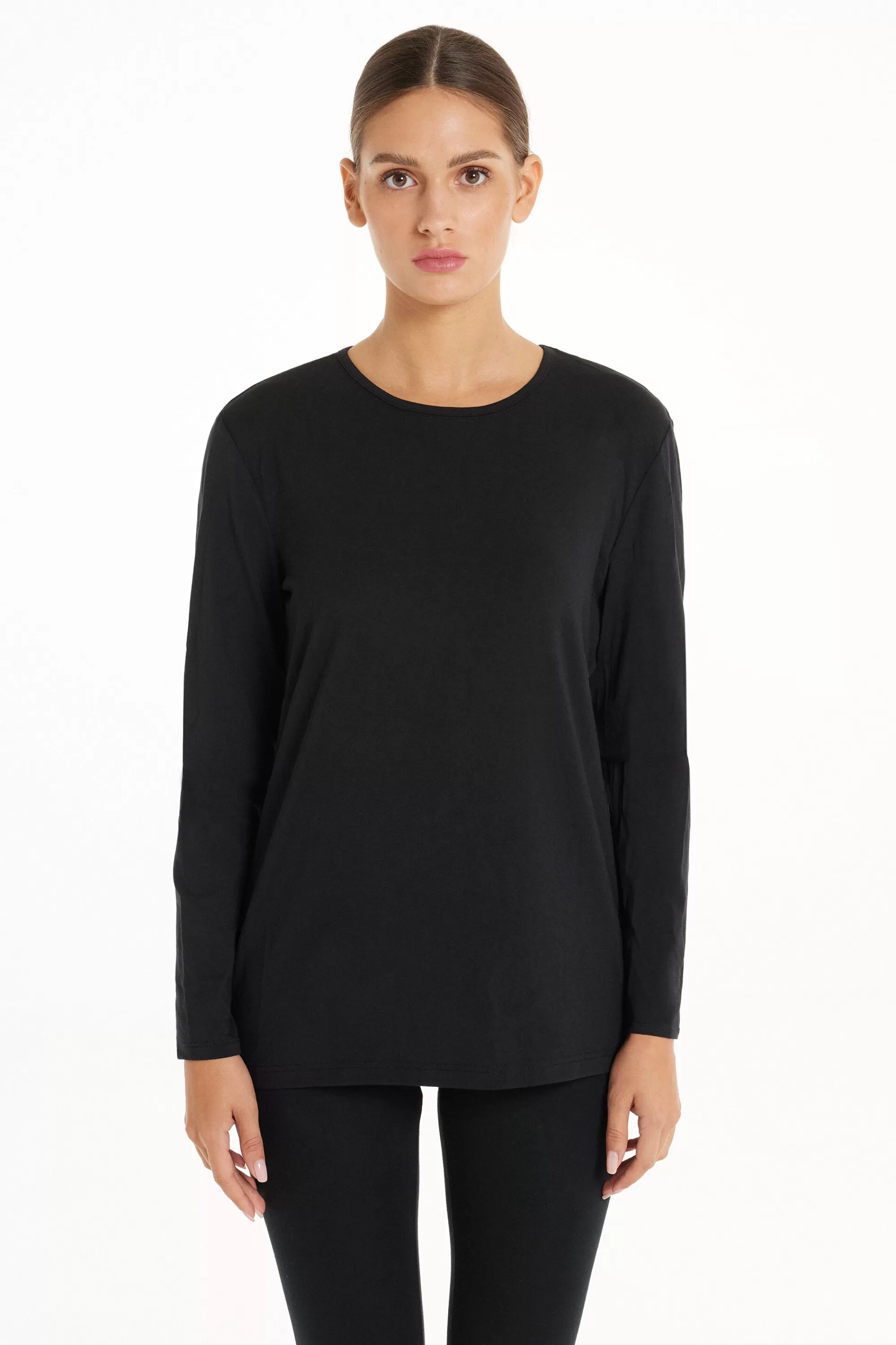 Best Maglia Girocollo Cotone E Modal Termico - Maglie Maniche Lunghe - Donna | Maglie termiche | Maglie maniche lunghe