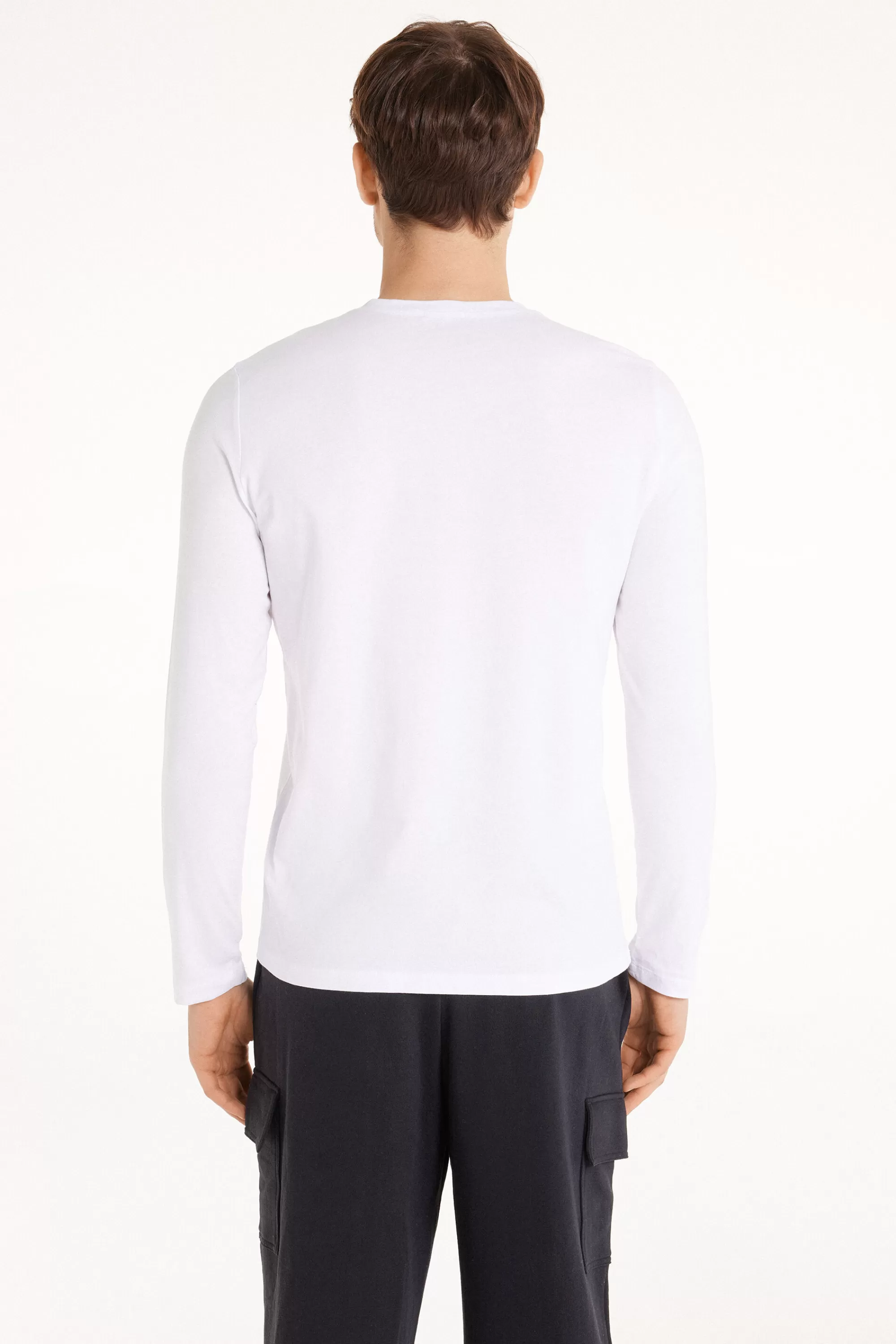 Clearance Maglia Girocollo Manica Lunga Cotone - Maglie Maniche Lunghe - Uomo | Maglie maniche lunghe