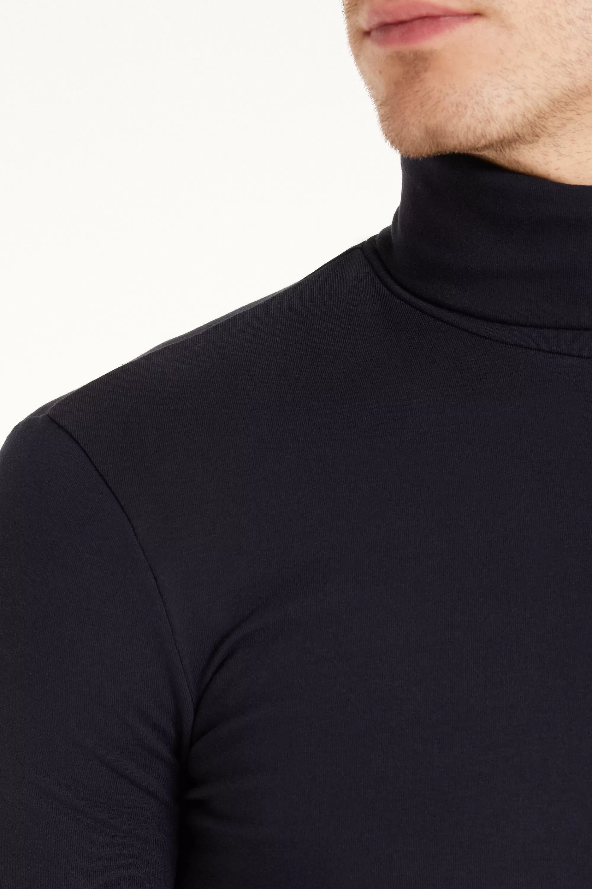 Clearance Maglia Manica Lunga Collo Alto Cotone Termico - Maglie Maniche Lunghe - Uomo | Maglie termiche | Maglie maniche lunghe