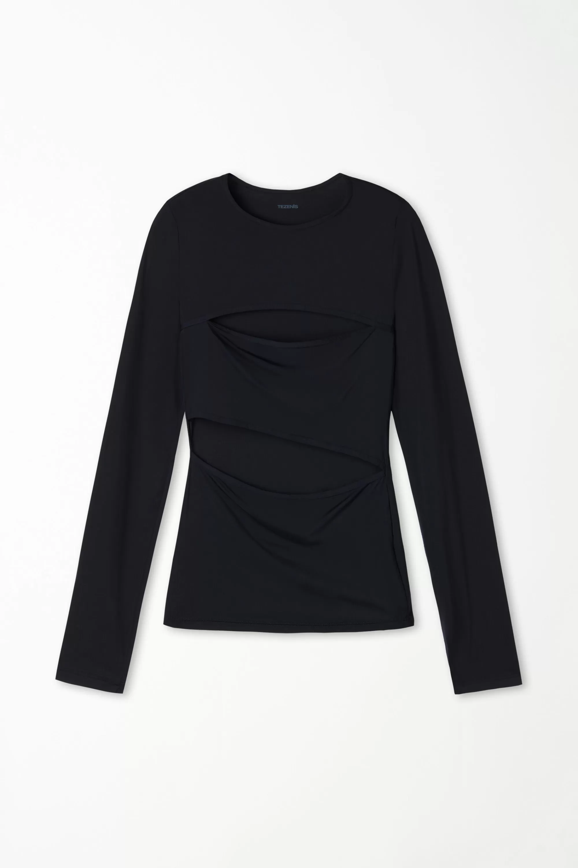 Store Maglia Manica Lunga Con Cut-Out In Microfibra - Maglie Maniche Lunghe - Donna | Maglie maniche lunghe