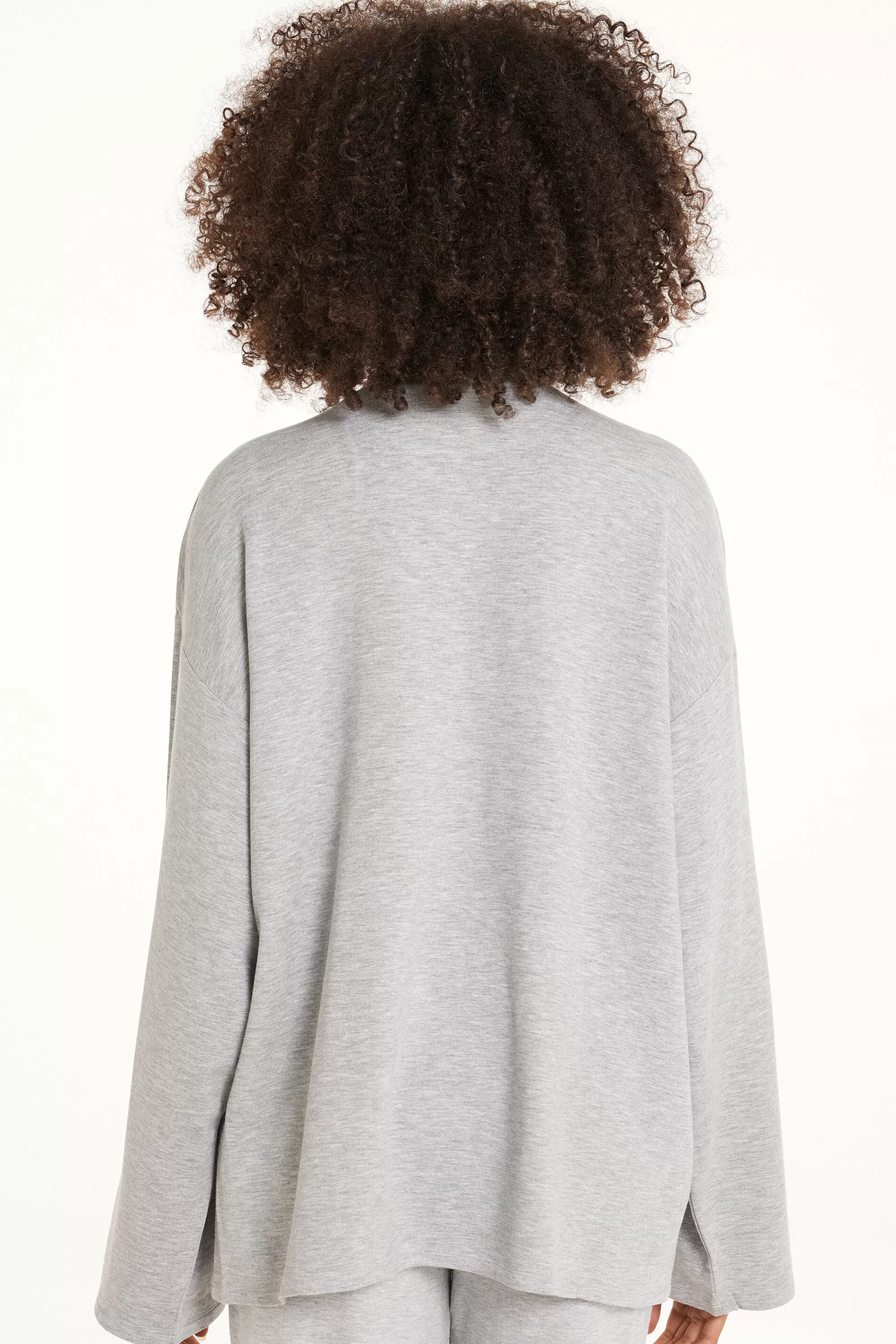 Clearance Maglia Manica Lunga Felpata Over - Pigiami Combinabili - Donna | Felpe | Maglie maniche lunghe