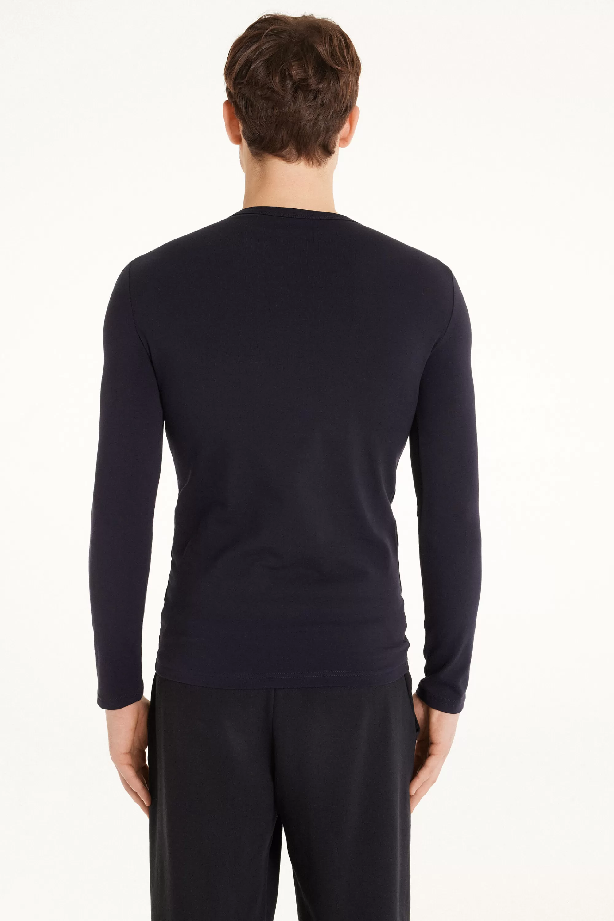 Fashion Maglia Manica Lunga Girocollo Cotone Termico - Maglie Maniche Lunghe - Uomo | Maglie termiche | Maglie maniche lunghe