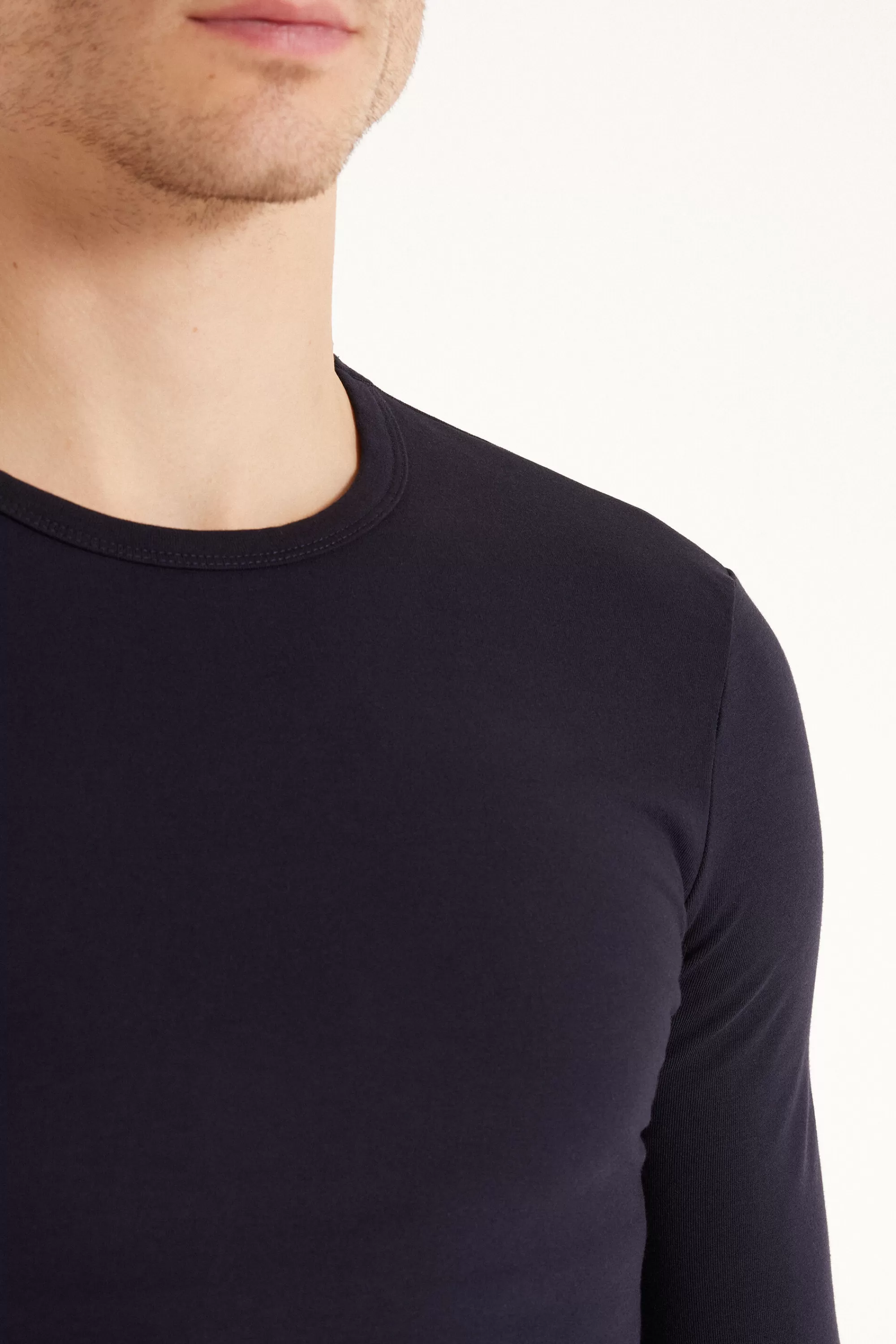 Fashion Maglia Manica Lunga Girocollo Cotone Termico - Maglie Maniche Lunghe - Uomo | Maglie termiche | Maglie maniche lunghe