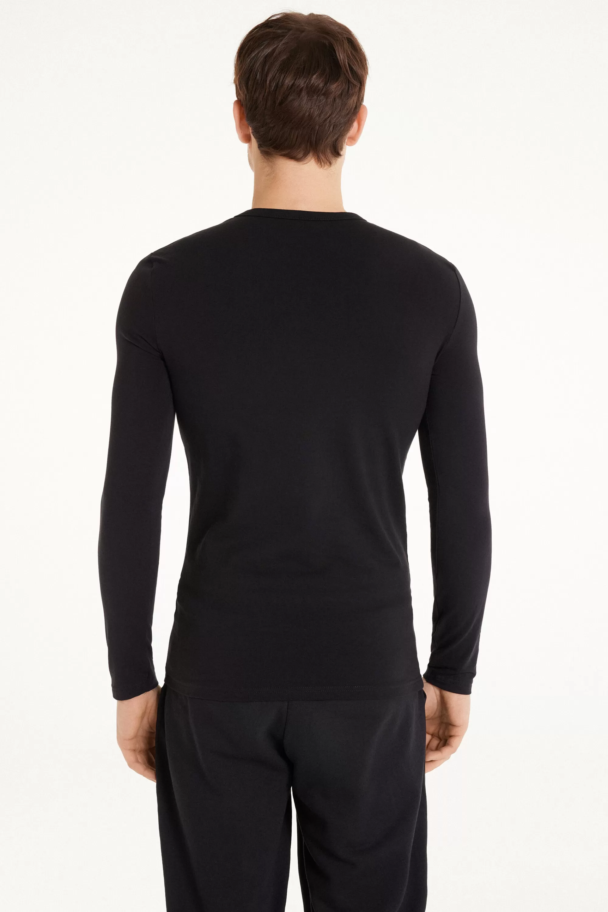Shop Maglia Manica Lunga Girocollo Cotone Termico - Maglie Maniche Lunghe - Uomo | Maglie termiche | Maglie maniche lunghe