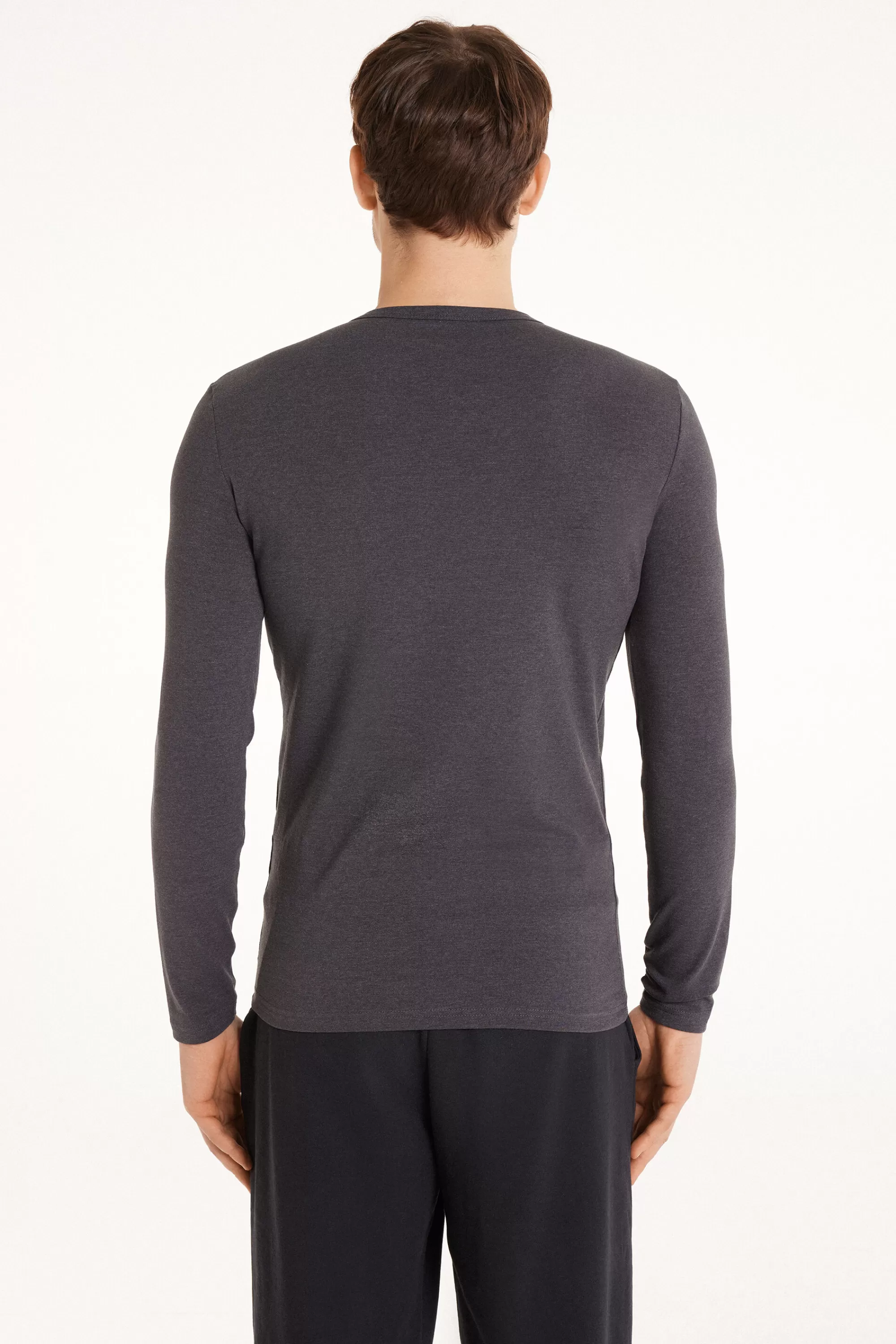 Clearance Maglia Manica Lunga Girocollo Cotone Termico - Maglie Maniche Lunghe - Uomo | Maglie termiche | Maglie maniche lunghe