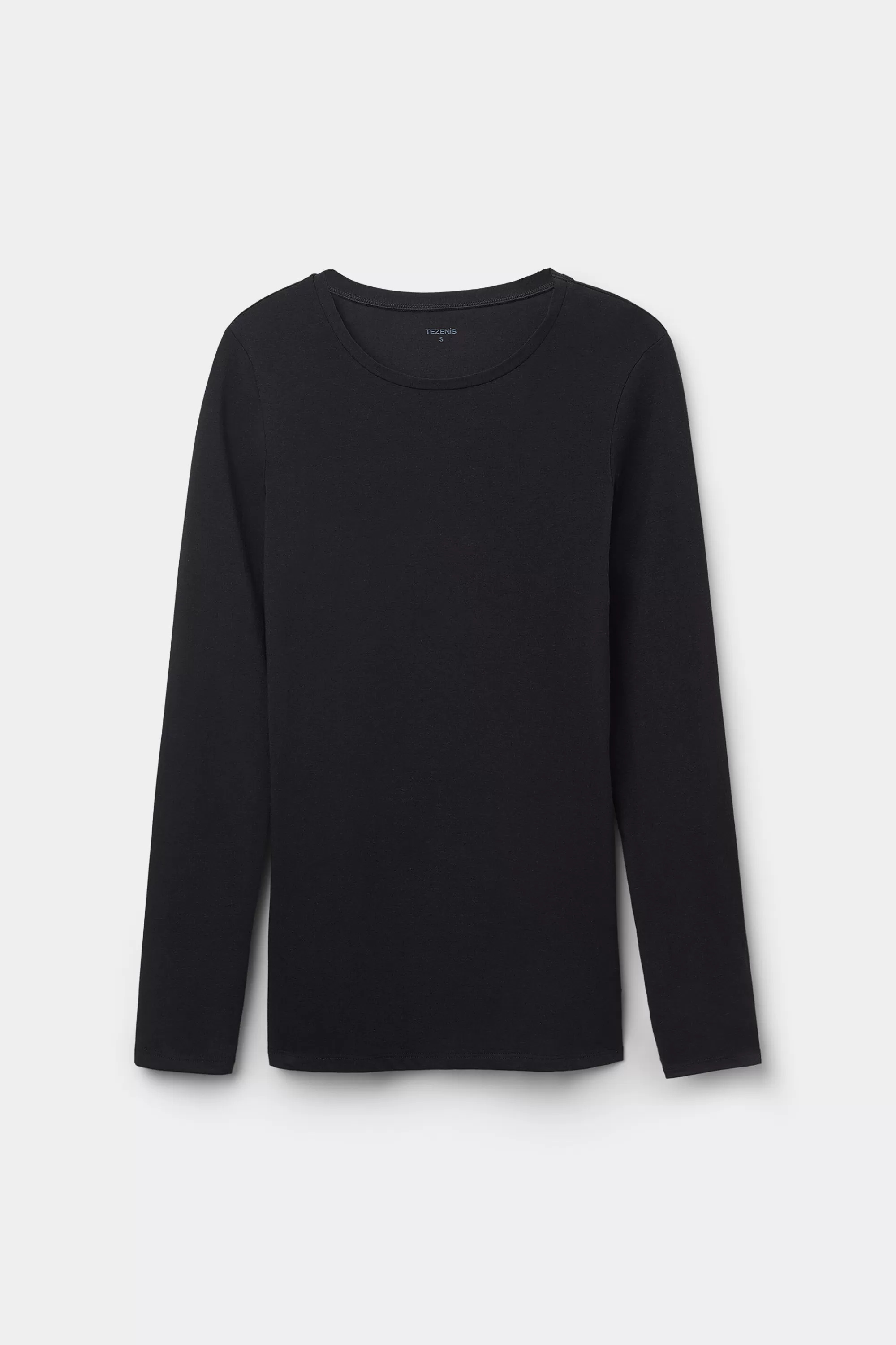 Hot Maglia Manica Lunga Girocollo In Cotone Elasticizzato - Maglie Maniche Lunghe - Donna | Maglie maniche lunghe