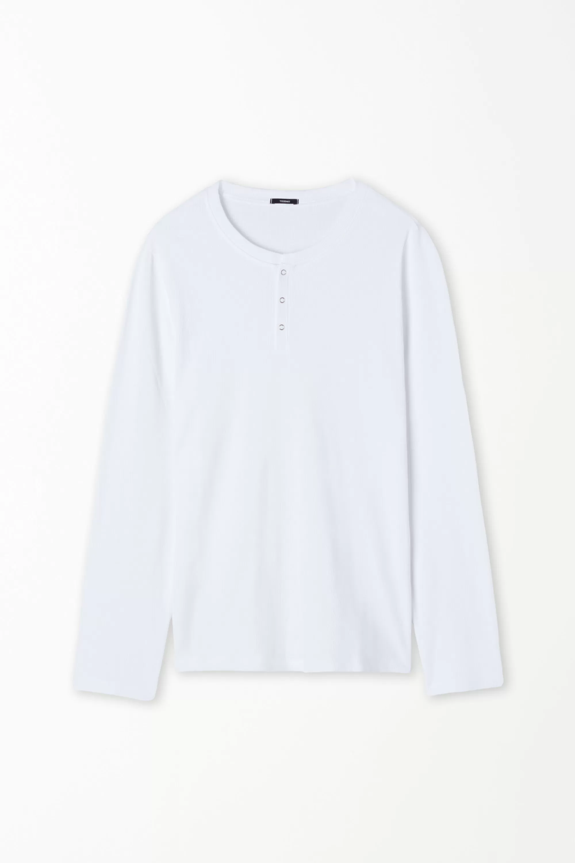 Hot Maglia Manica Lunga Serafino Costine - Maglie Maniche Lunghe - Uomo | Maglie maniche lunghe