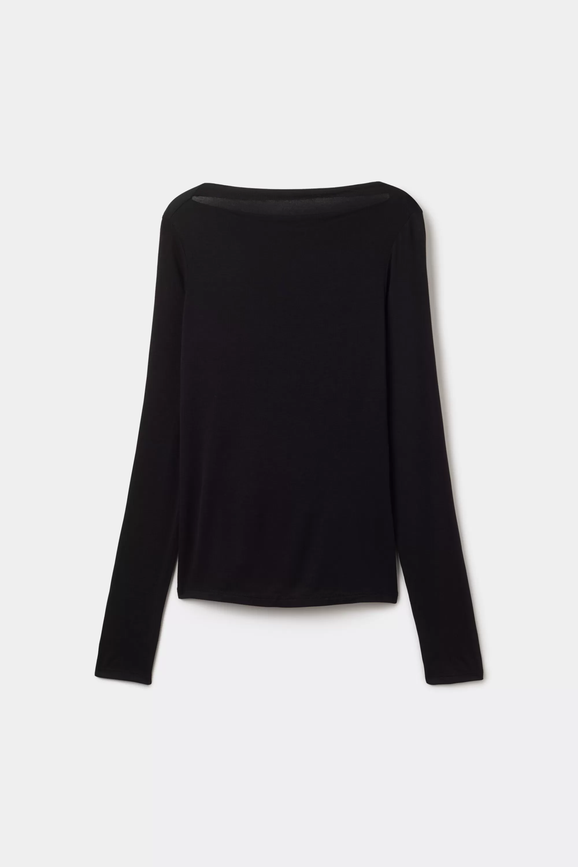 Cheap Maglia Maniche Lunghe Scollo Barchetta Viscosa - Maglie Maniche Lunghe - Donna | Maglie maniche lunghe