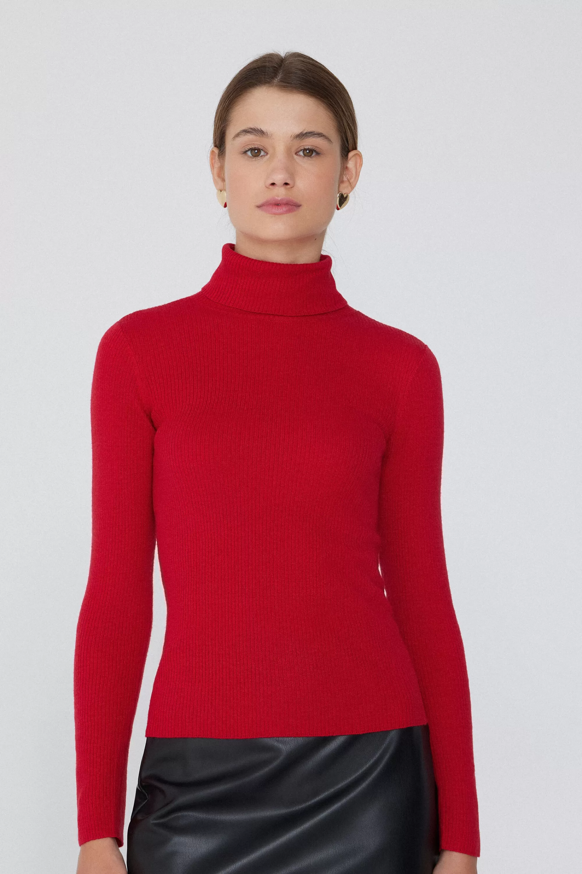 Cheap Maglia Pesante Manica Lunga Collo Alto Costine Con Lana - Cardigan E Maglioni - Donna | Maglioncini lana | Cardigan e Maglioni