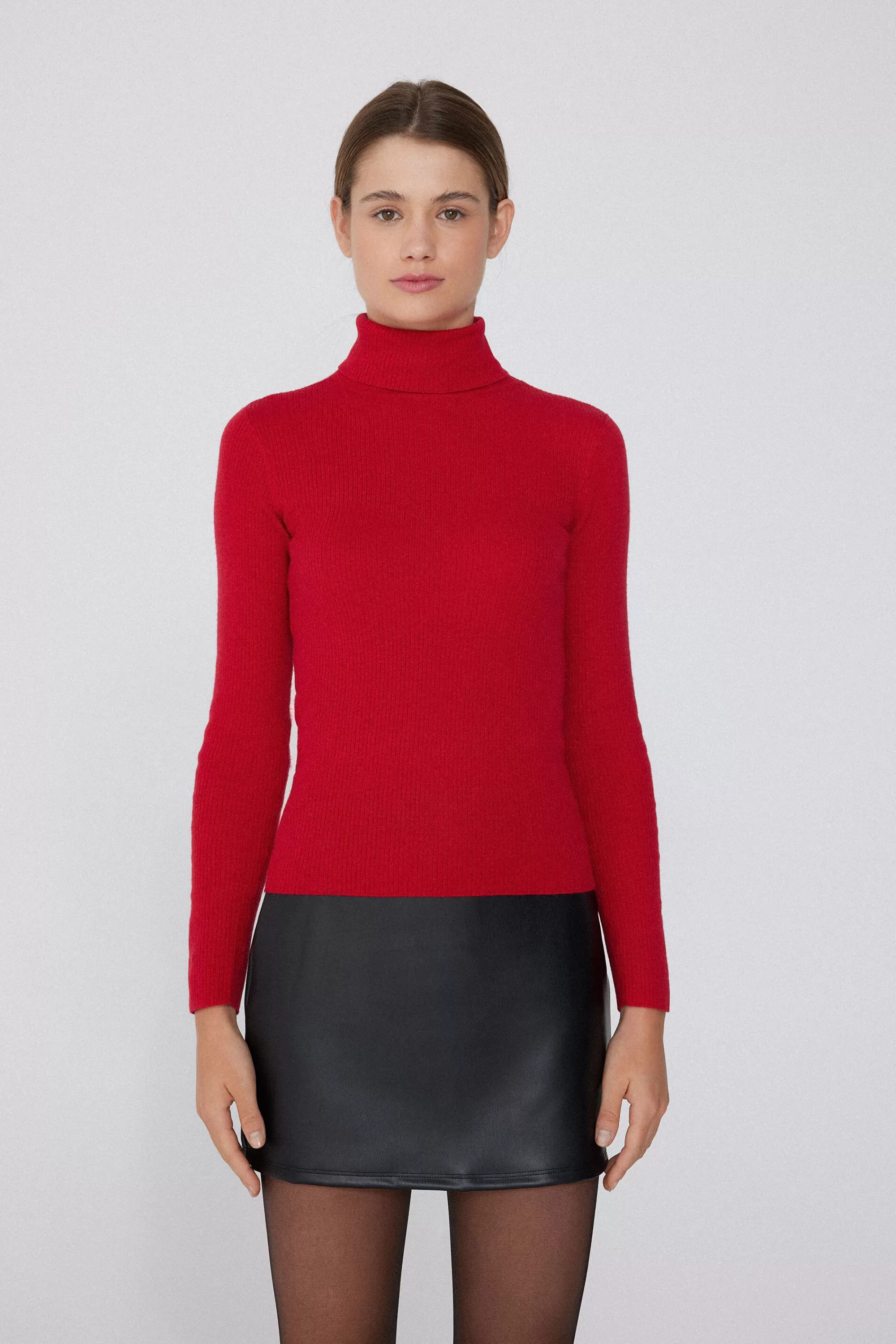 Cheap Maglia Pesante Manica Lunga Collo Alto Costine Con Lana - Cardigan E Maglioni - Donna | Maglioncini lana | Cardigan e Maglioni