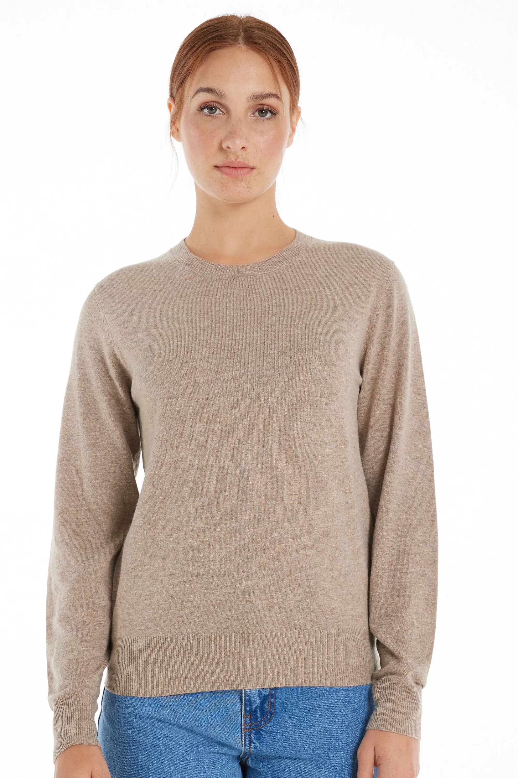 Best Sale Maglia Pesante Manica Lunga Girocollo Con Lana - Cardigan E Maglioni - Donna | Maglioncini lana | Cardigan e Maglioni