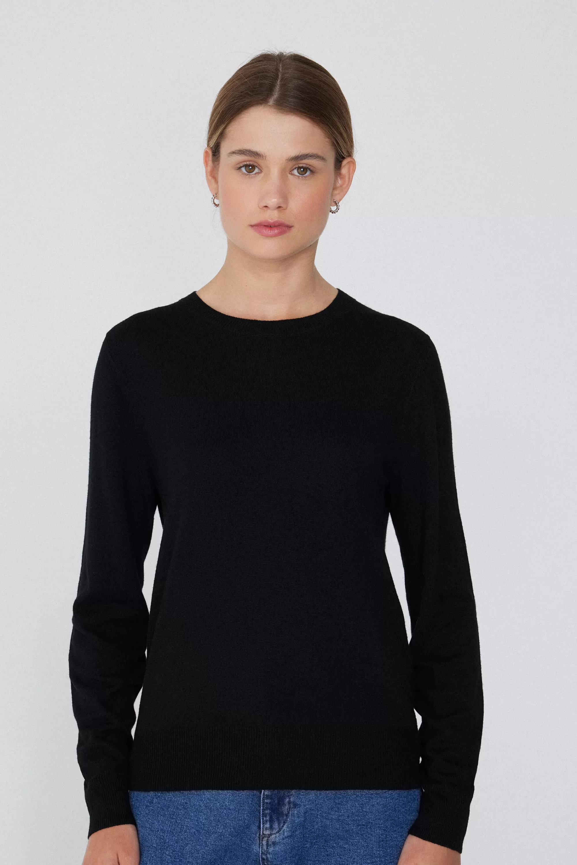 Cheap Maglia Pesante Manica Lunga Girocollo Con Lana - Cardigan E Maglioni - Donna | Maglioncini lana | Cardigan e Maglioni