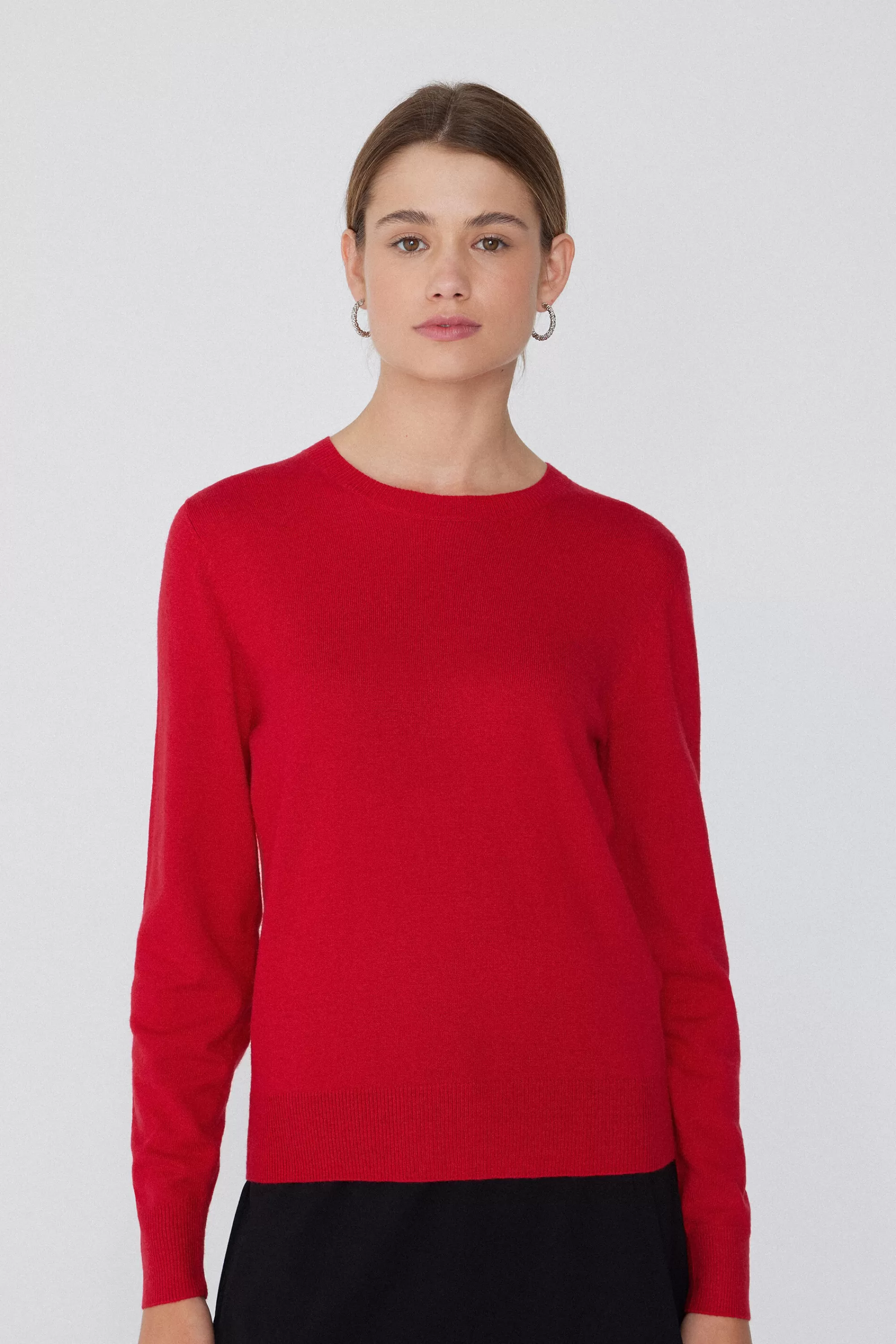 Best Sale Maglia Pesante Manica Lunga Girocollo Con Lana - Cardigan E Maglioni - Donna | Maglioncini lana | Cardigan e Maglioni