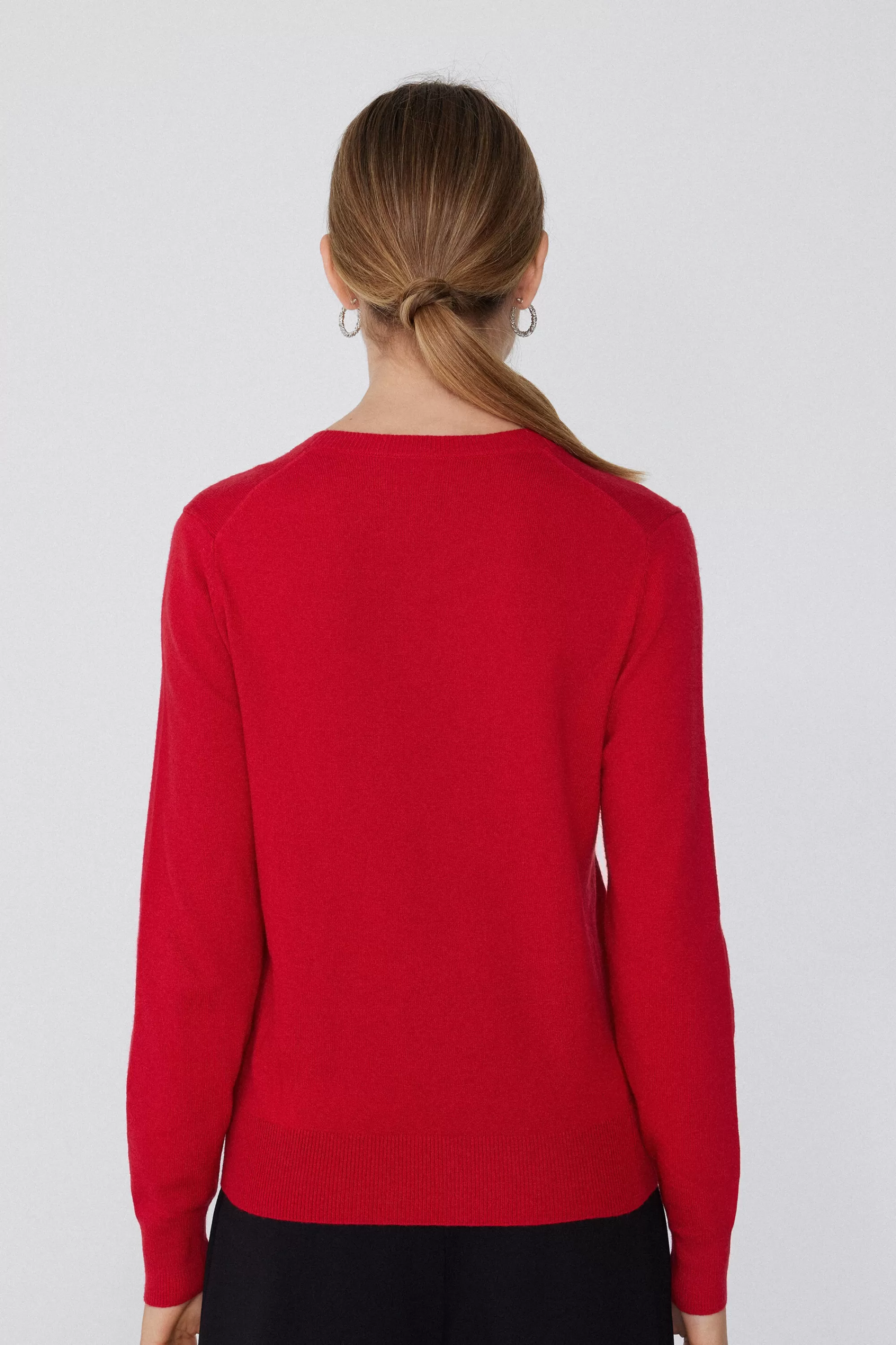 Best Sale Maglia Pesante Manica Lunga Girocollo Con Lana - Cardigan E Maglioni - Donna | Maglioncini lana | Cardigan e Maglioni