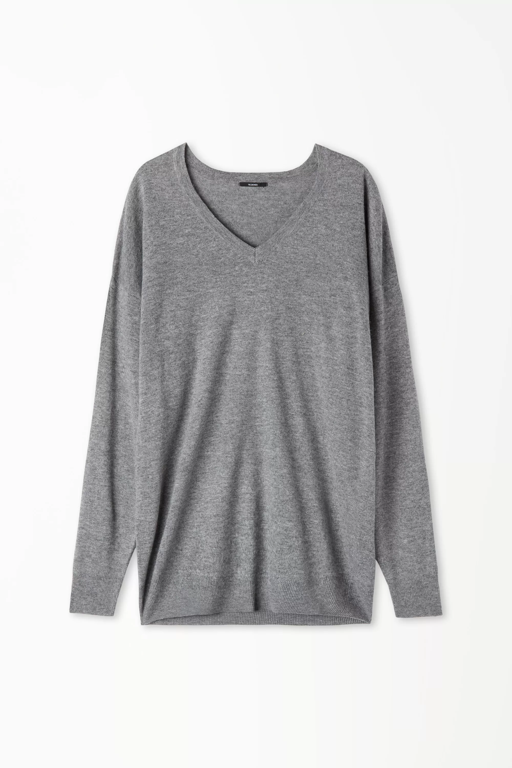 Discount Maglia Pesante Manica Lunga Scollo A V Con Lana - Cardigan E Maglioni - Donna | Maglioncini lana | Cardigan e Maglioni