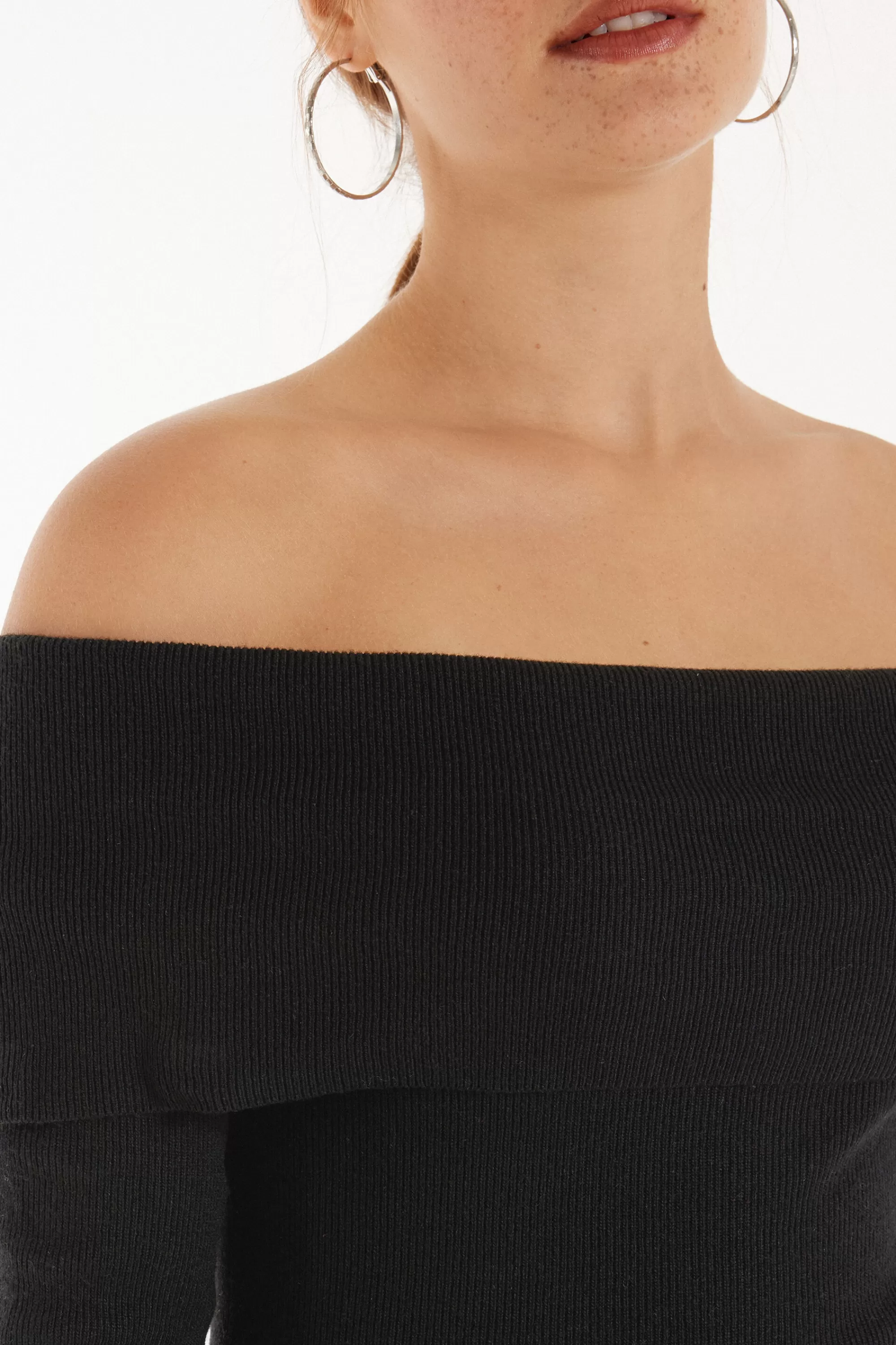 Fashion Maglia Pesante Manica Lunga Spalle Scoperte Con Lana - Cardigan E Maglioni - Donna | Maglioncini lana | Cardigan e Maglioni