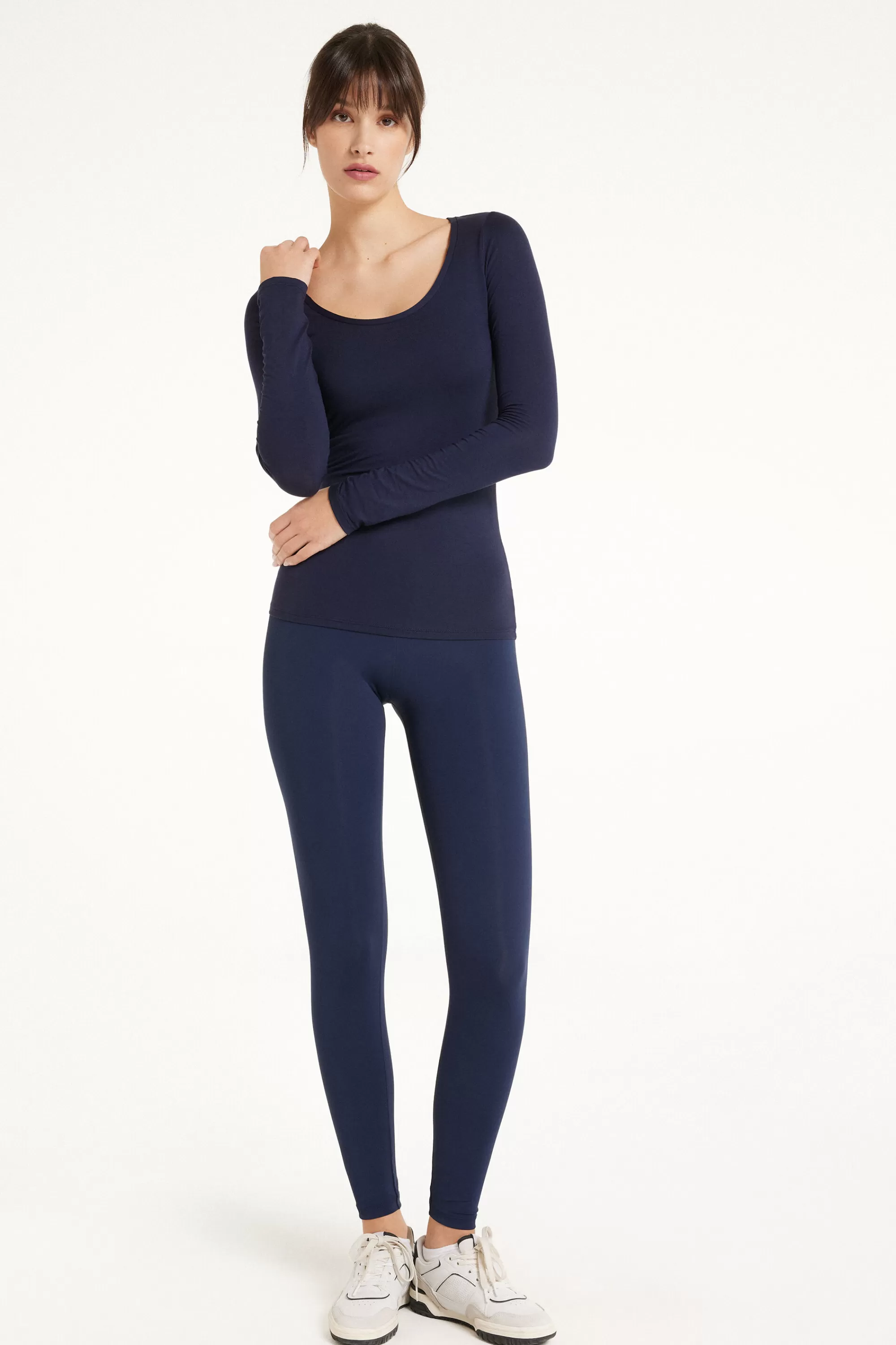 Clearance Maglia Scollo Madonna Maniche Lunghe In Viscosa - Maglie Maniche Lunghe - Donna | Maglie maniche lunghe