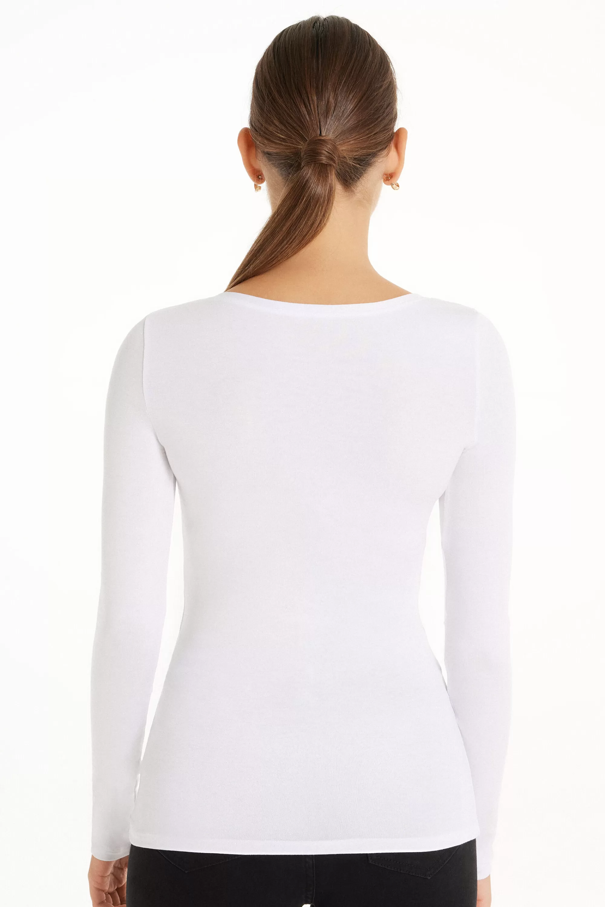 Best Maglia Scollo Madonna Maniche Lunghe In Viscosa - Maglie Maniche Lunghe - Donna | Maglie maniche lunghe