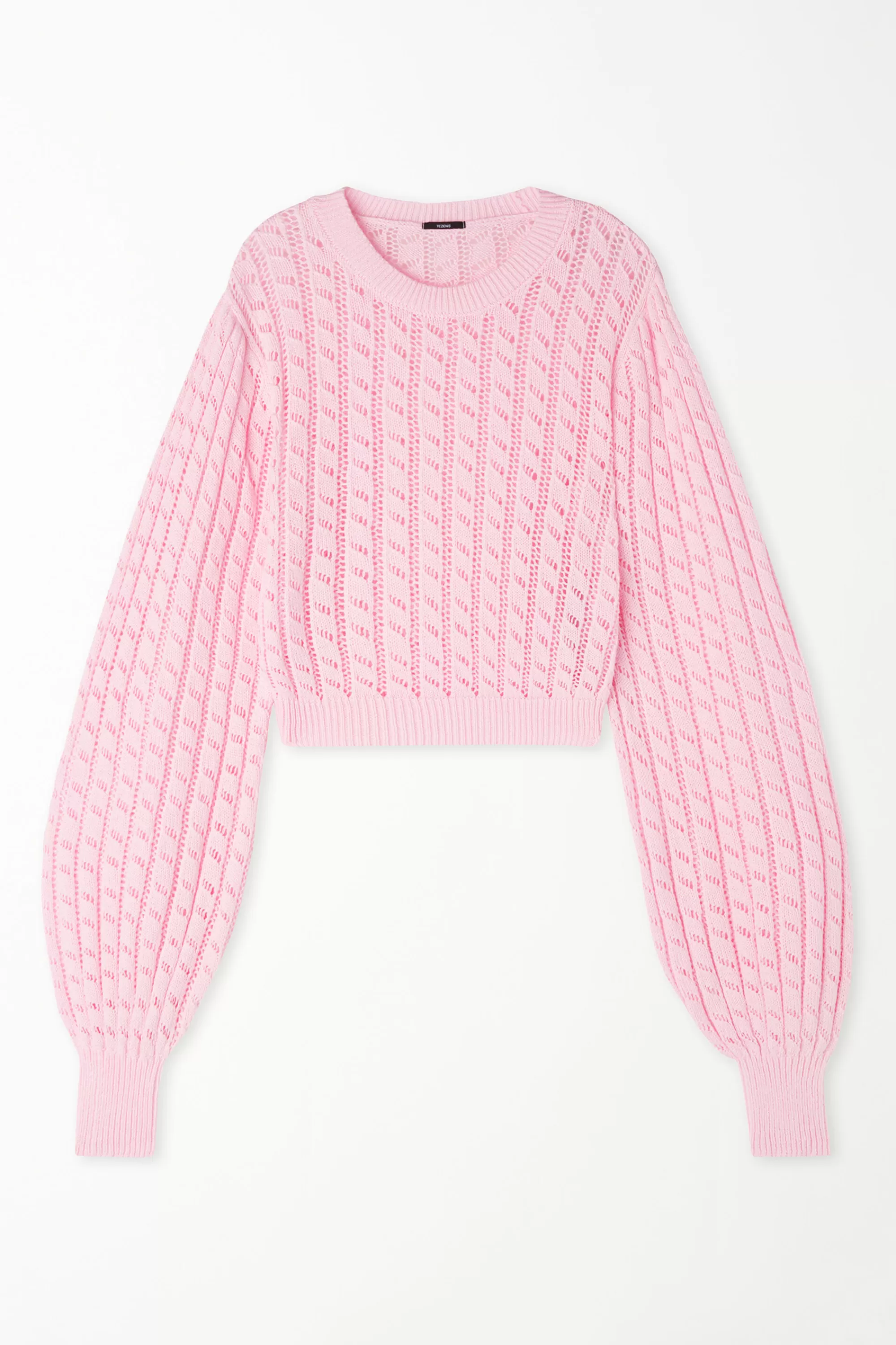 Cheap Maglioncino Corto A Manica Lunga Traforato - Maglie Maniche Lunghe - Donna | Cardigan e Maglioni | Maglie maniche lunghe